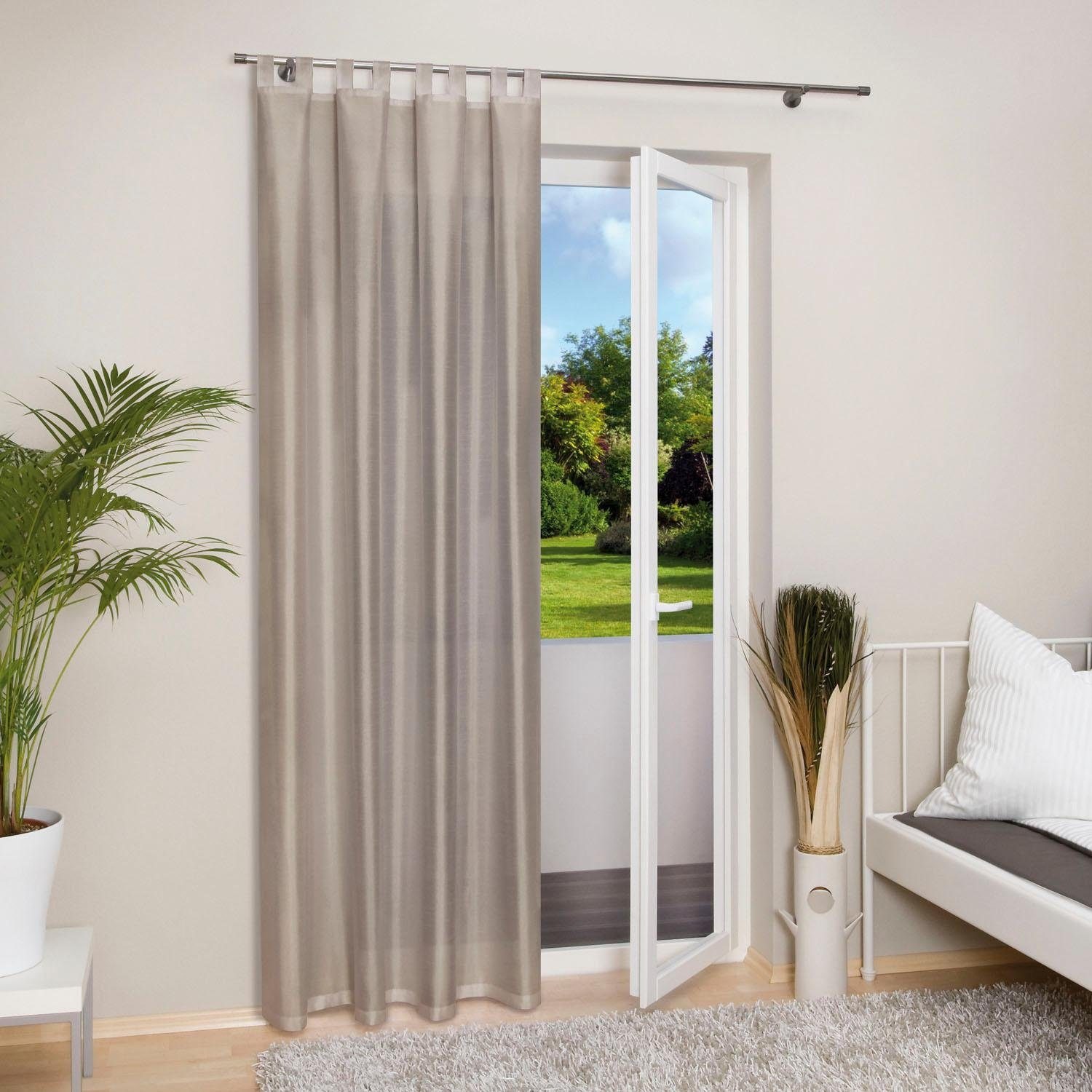 Gerster Vorhang »Silko« Schlaufen 1 Stk. tlg. HxB: 235x140, Eleganter Schlaufenschal aus Taft