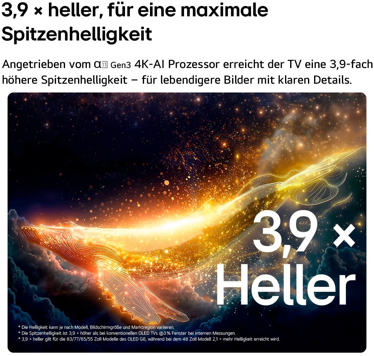LG OLED-Fernseher »OLED65G67LW« 164 cm/65 ″ Smart-TV