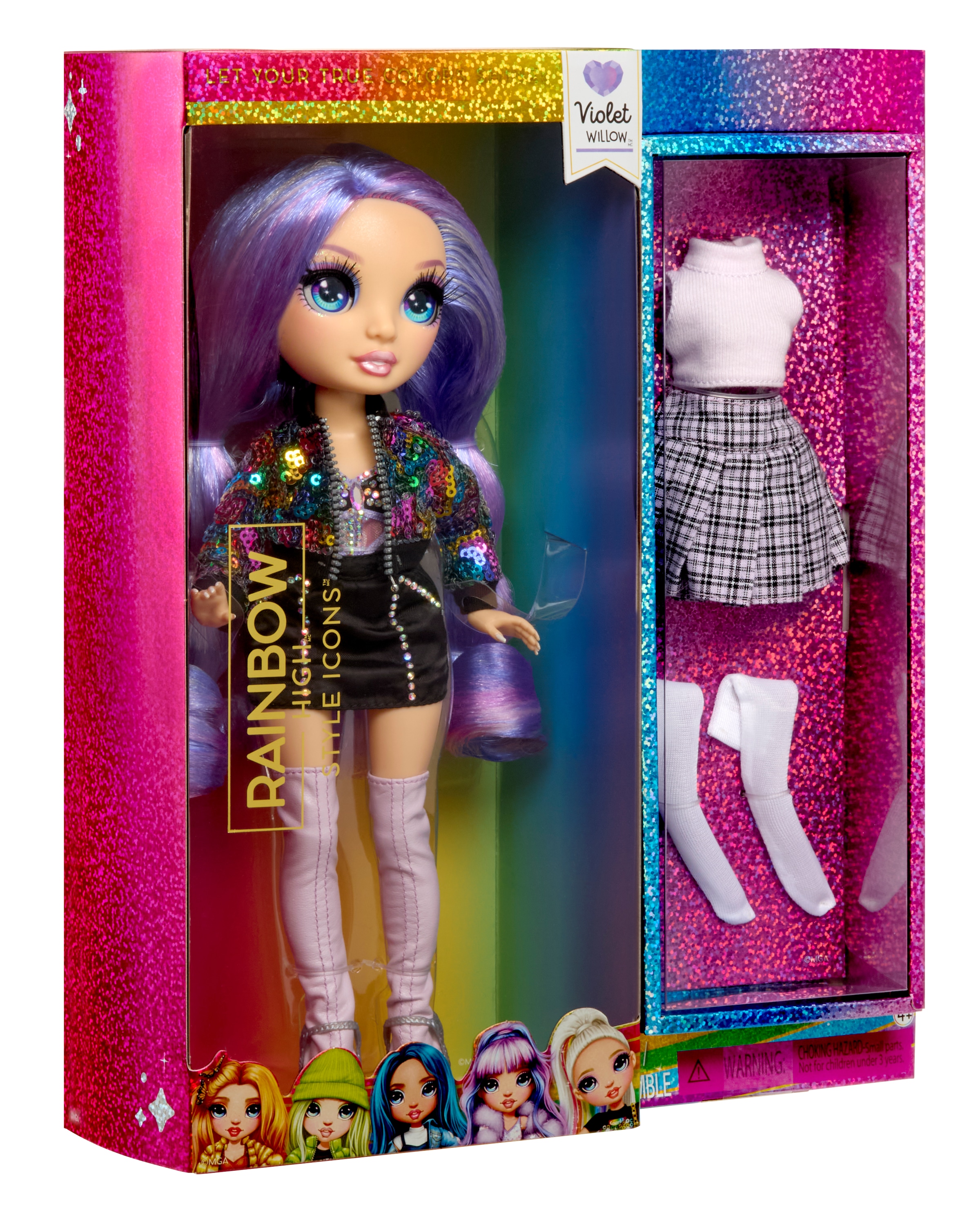 RAINBOW HIGH Anziehpuppe »Rainbow High Style Icons Doll - Violet«
