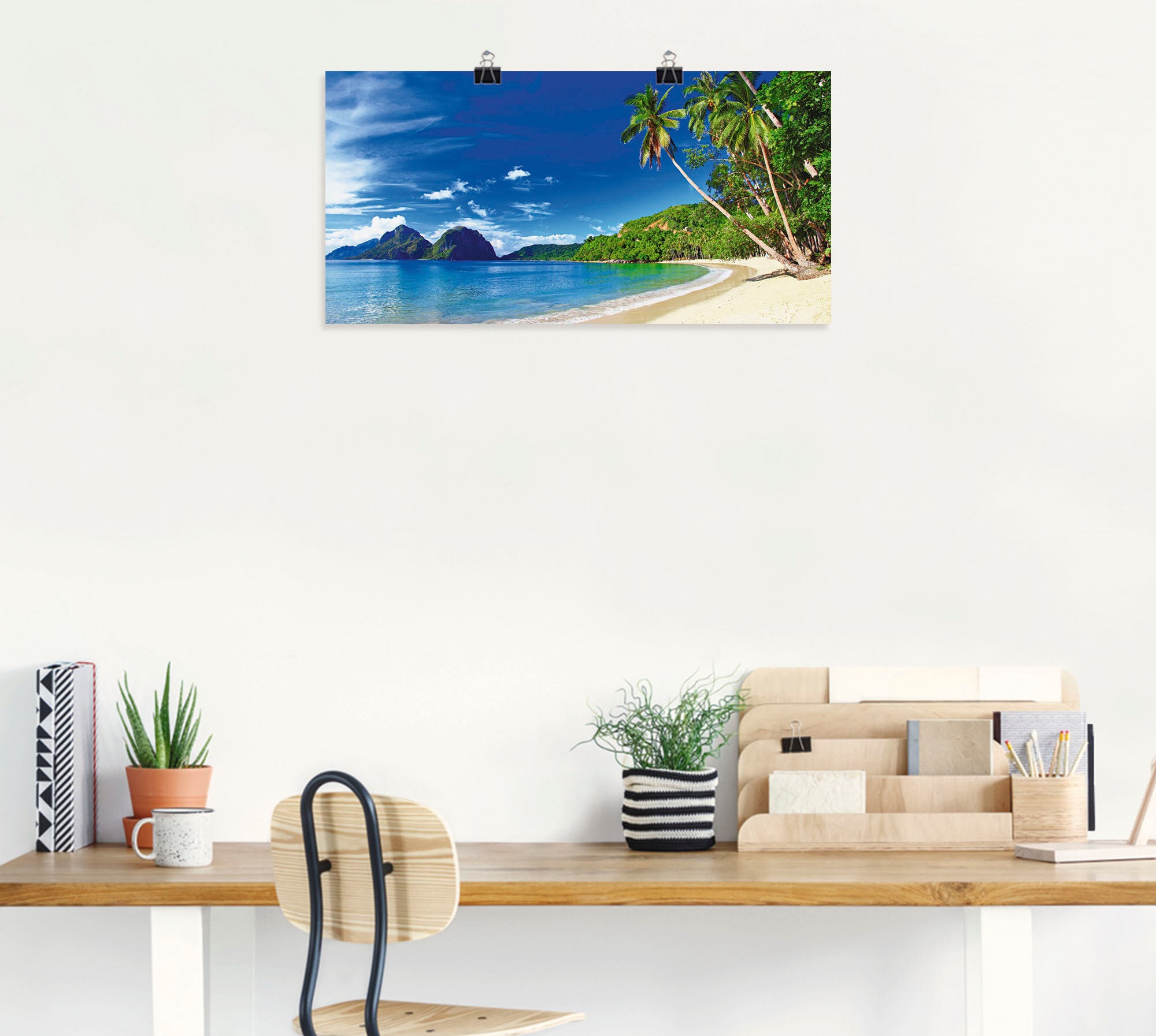 Artland Wandbild »Paradies«, Küste, (1 St.), als Leinwandbild, Poster, Wandaufkleber in verschied. Größen