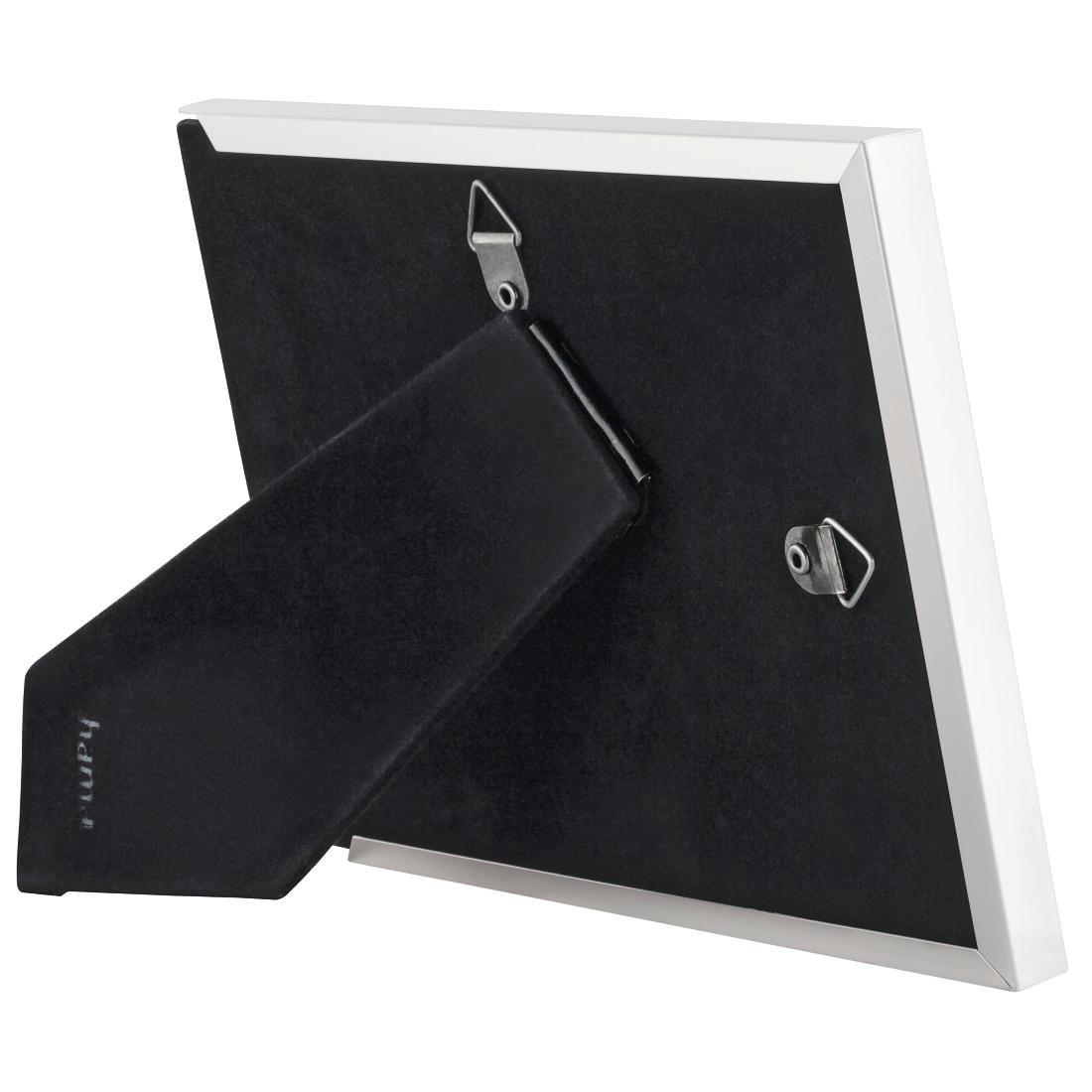 Hama Portraitrahmen »Bilderrahmen 10 x 15 cm für 1 Bild, zum Aufhängen und Stellen, Silber«, für 1 Bilder, Portraitrahmen, Aluminium, Hochformat, Querformat