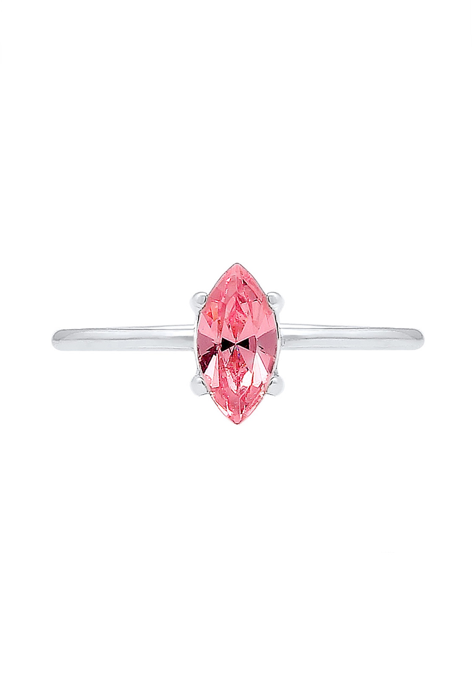Elli Verlobungsring »Ring Verlobung Marquise Zirkonia Stein 925 Silber«