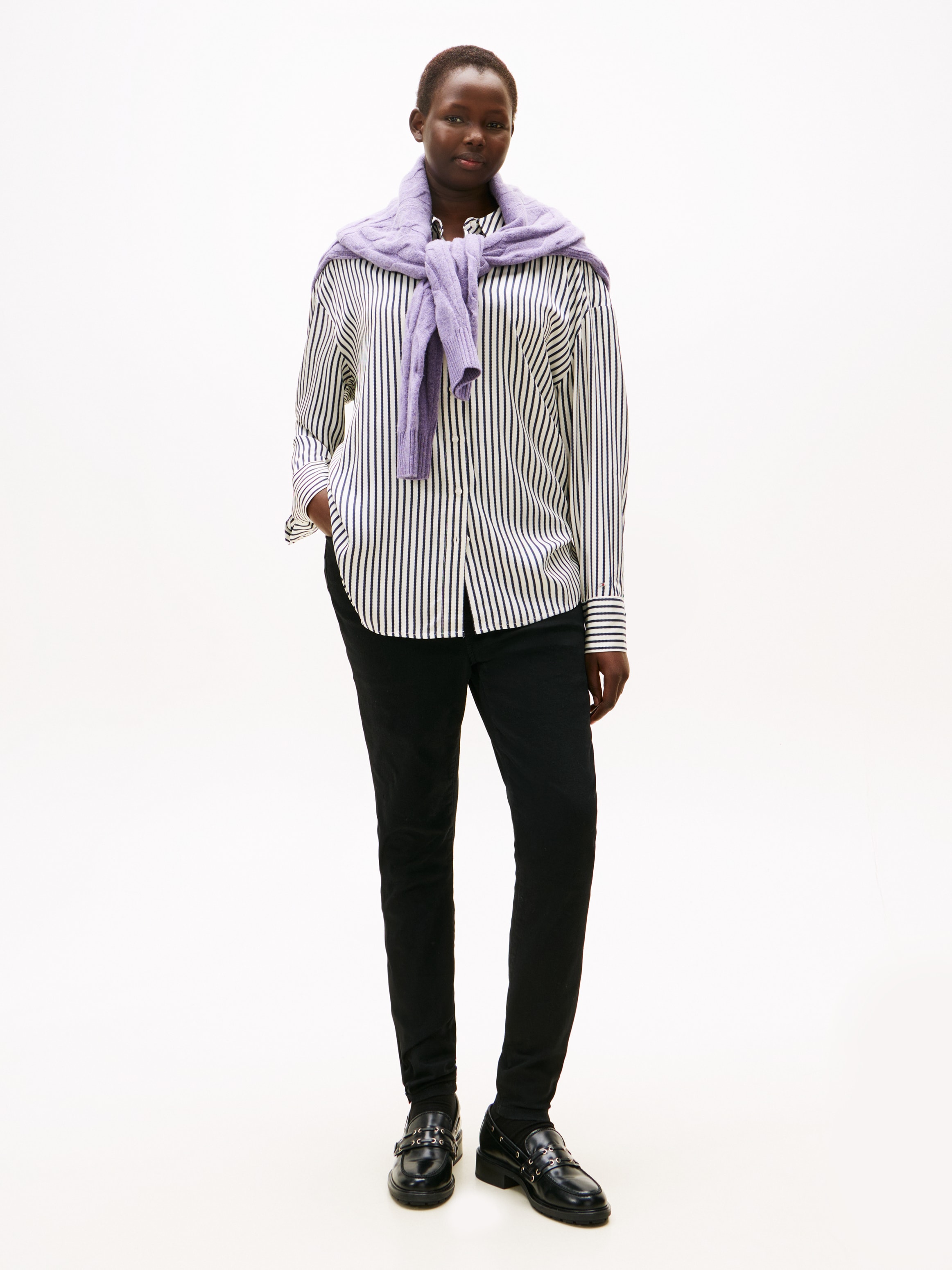 Tommy Hilfiger Curve Skinny-fit-Jeans »CRV DNM BLACK HARLEM U SKINNY HW« in großen Größen