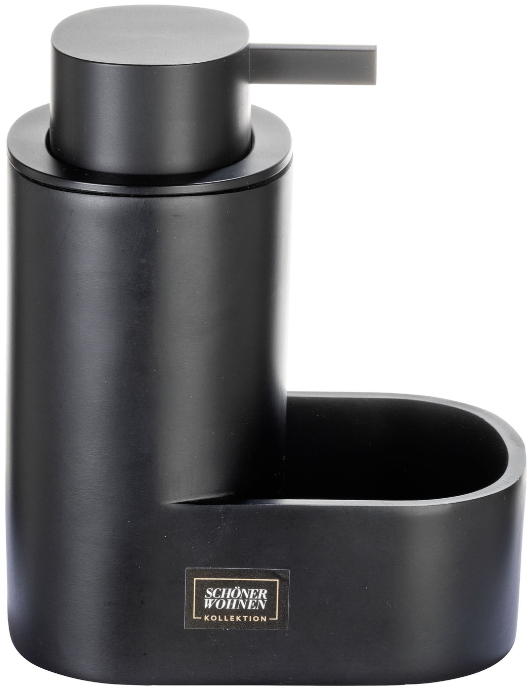 SCHÖNER WOHNEN-Kollektion Seifenspender »SHILA« Spülmittelspender aus Polyresin, mit Schwammablage, 400 ml