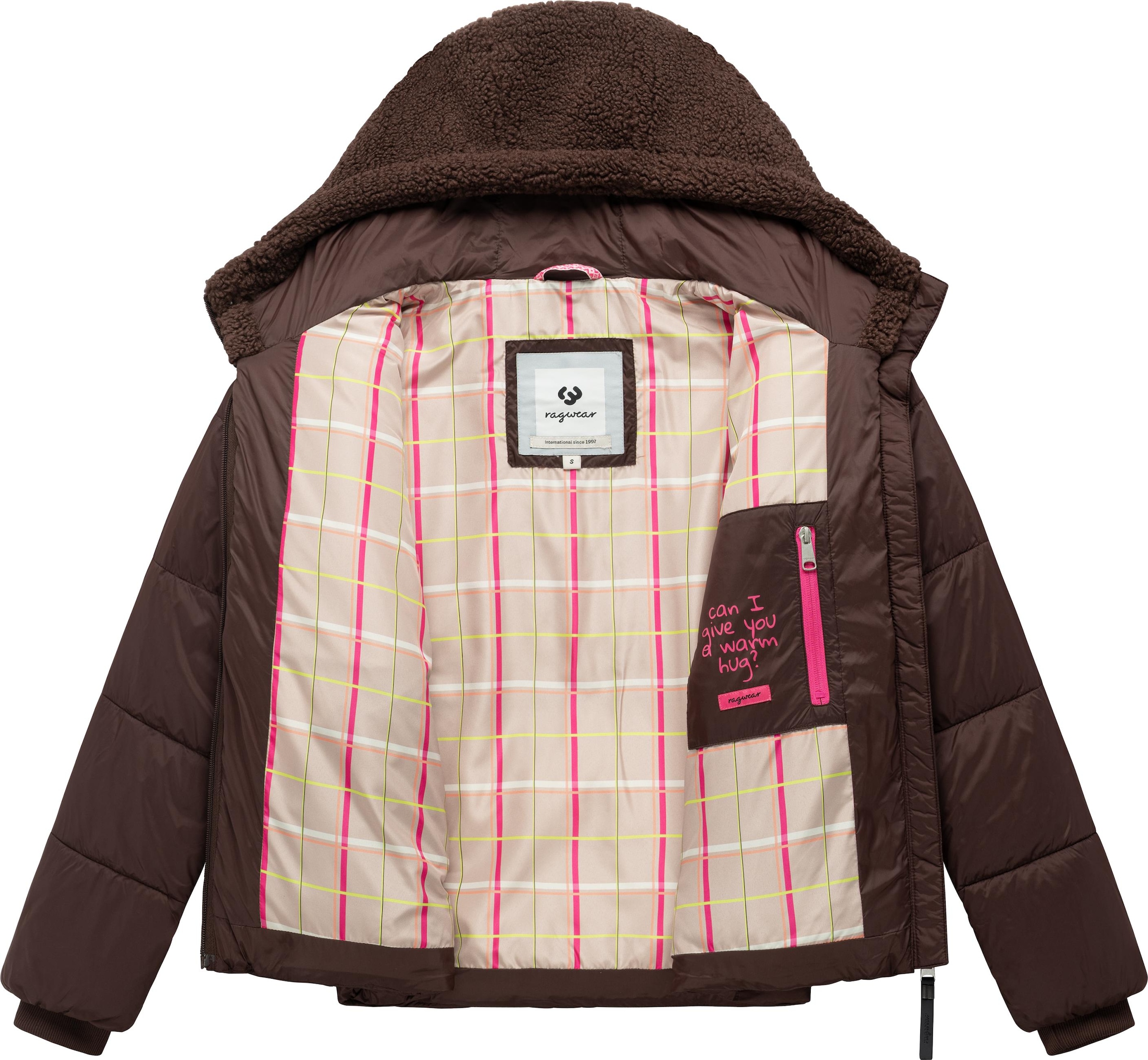 Ragwear Winterjacke »Winterjacke Patuff Y« mit Kapuze Winter Damen Steppjacke im Materialmix