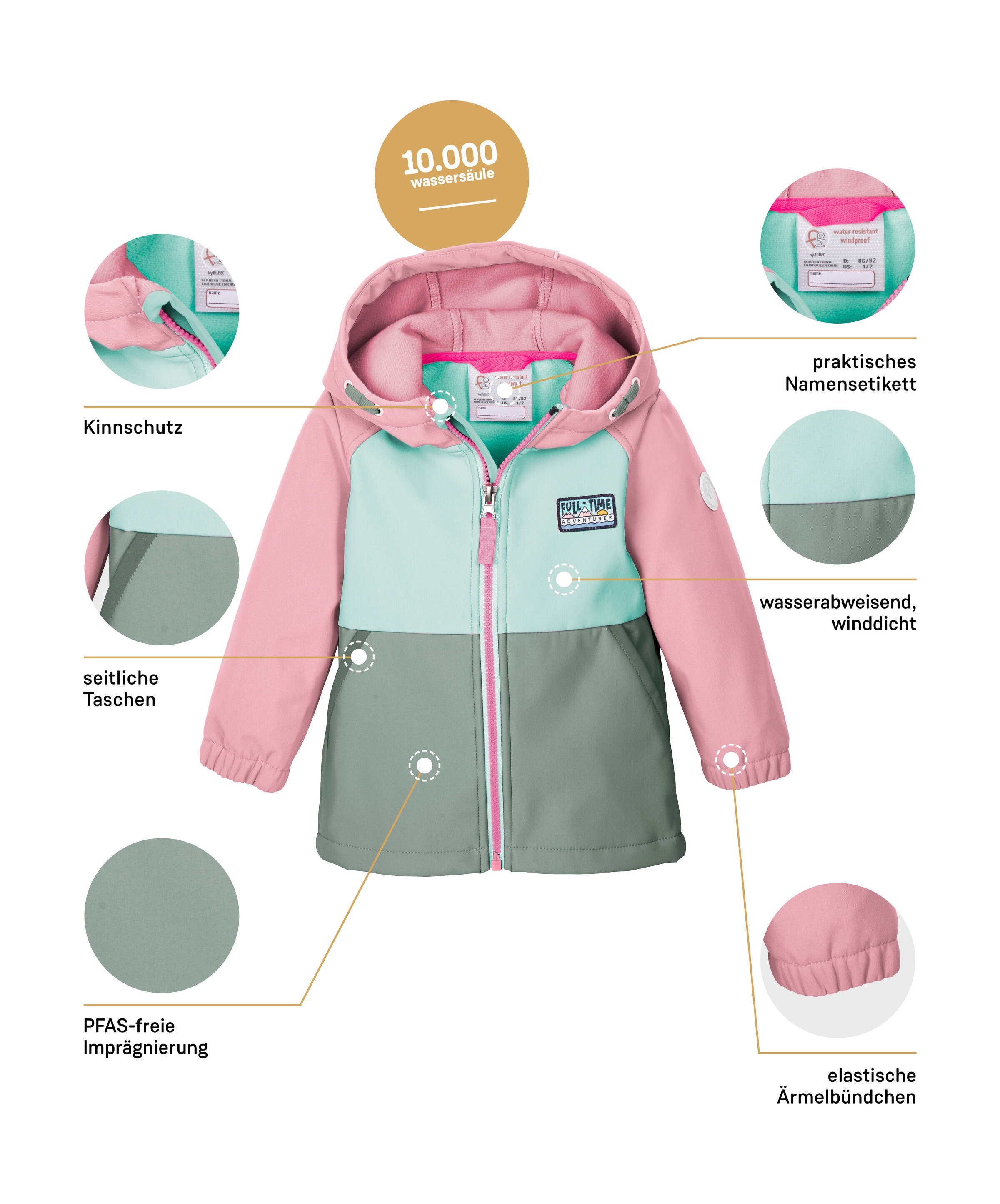 first instinct by killtec Softshelljacke »FIOS 13 MNS SFTSHLL JCKT« Softshelljacke: wasserabweisend, winddicht, PFAS-frei imprägniert