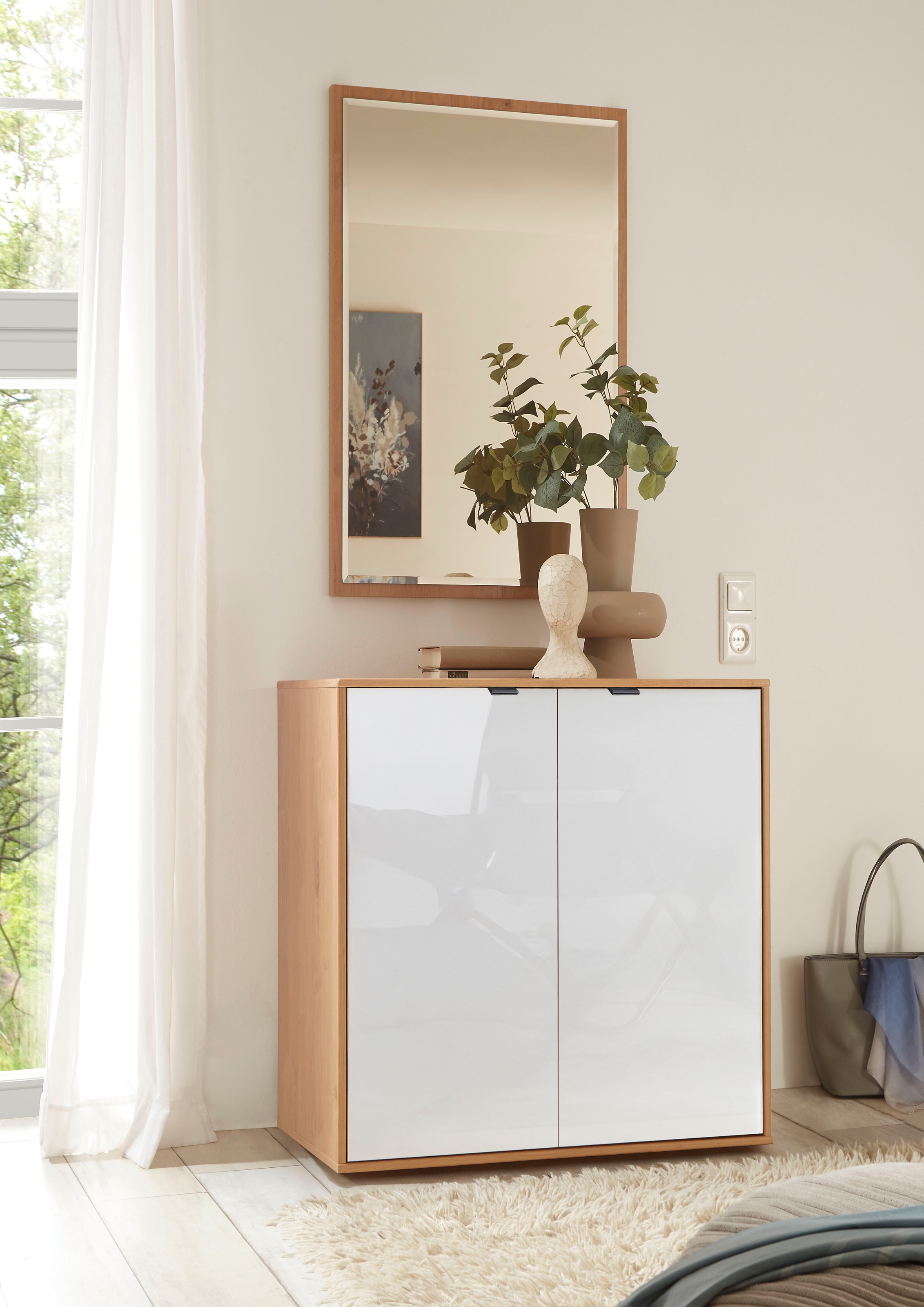 WIEMANN Kommode »Cardiff Sideboard, Wäscheschrank, teilmassiv Erle, 80 cm« Kommode 80x86x43 cm, braun, mit Dämpfung, MADE IN GERMANY,  verschiedenen Ausführungen, inklusive Einlegeboden