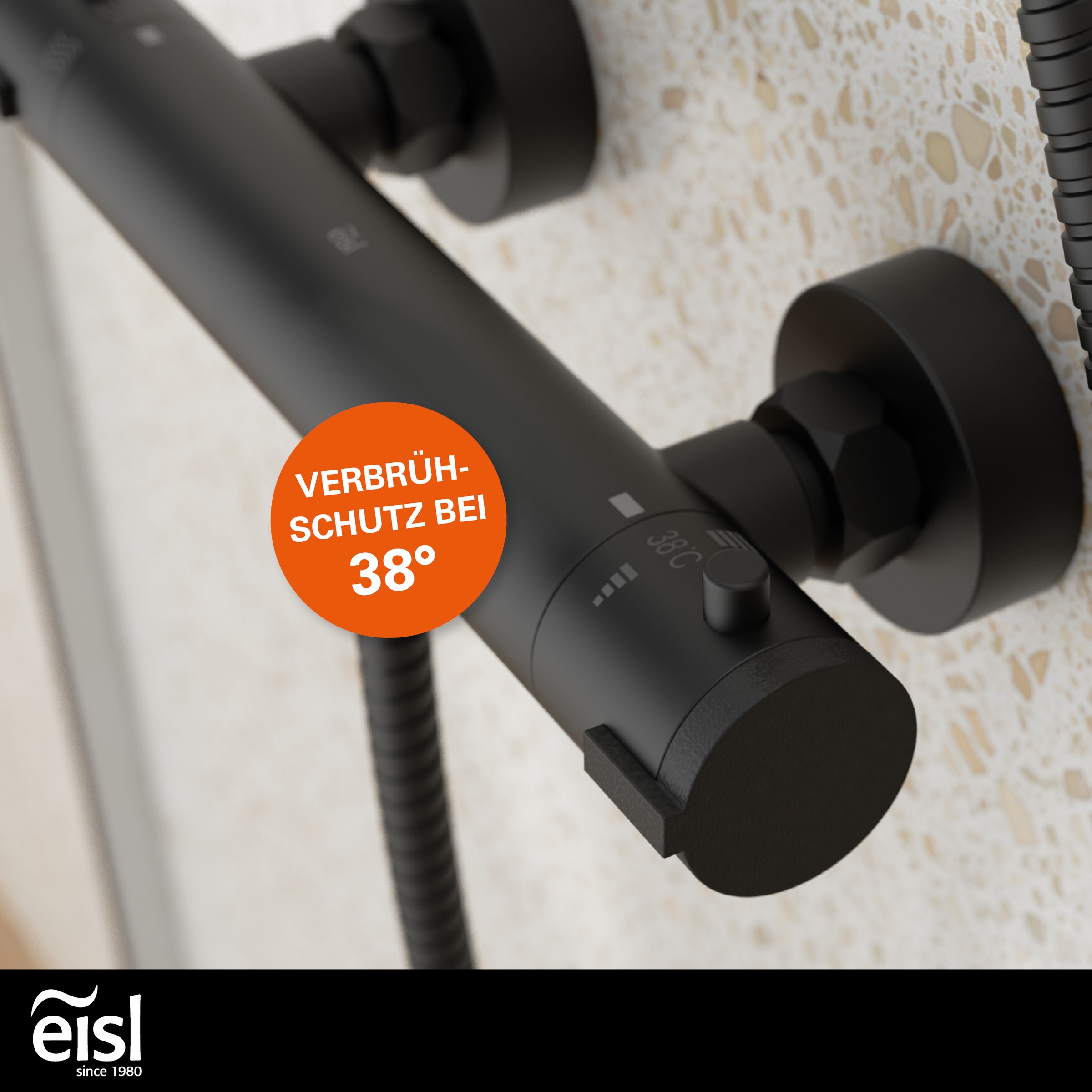 Eisl Duscharmatur »CLAUDIO«, mit Thermostat, Mischbatterie Dusche, Duschthermostat