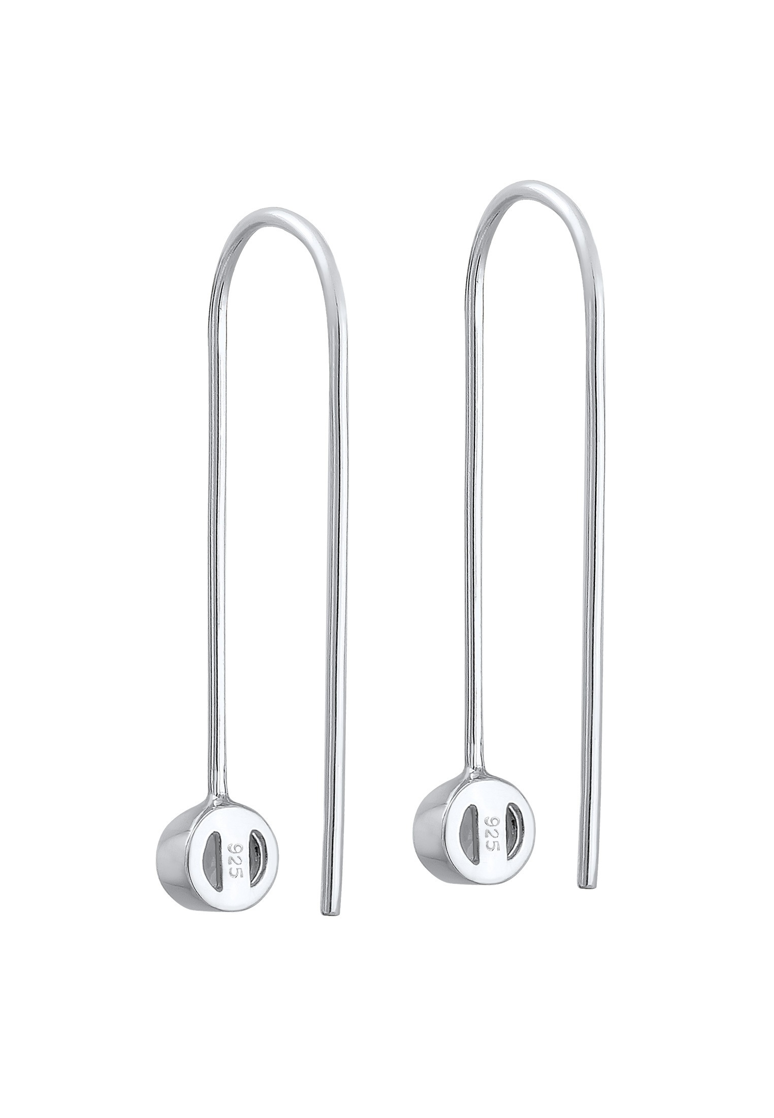 Elli Paar Ohrhänger »Ohrringe Ohrhänger Glas Kristalle Weiß 925 Sterling Silber«
