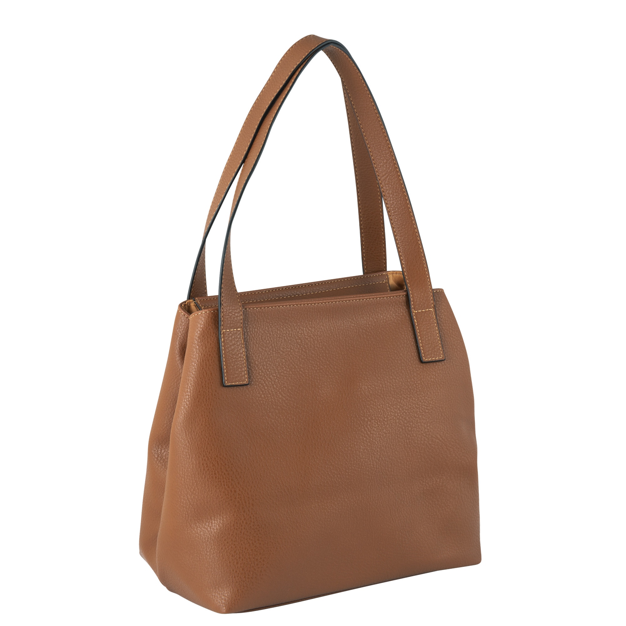 TOM TAILOR Shopper »Miri zip«, aus griffigem Lederimitat mit praktischen flachen Handgriffen