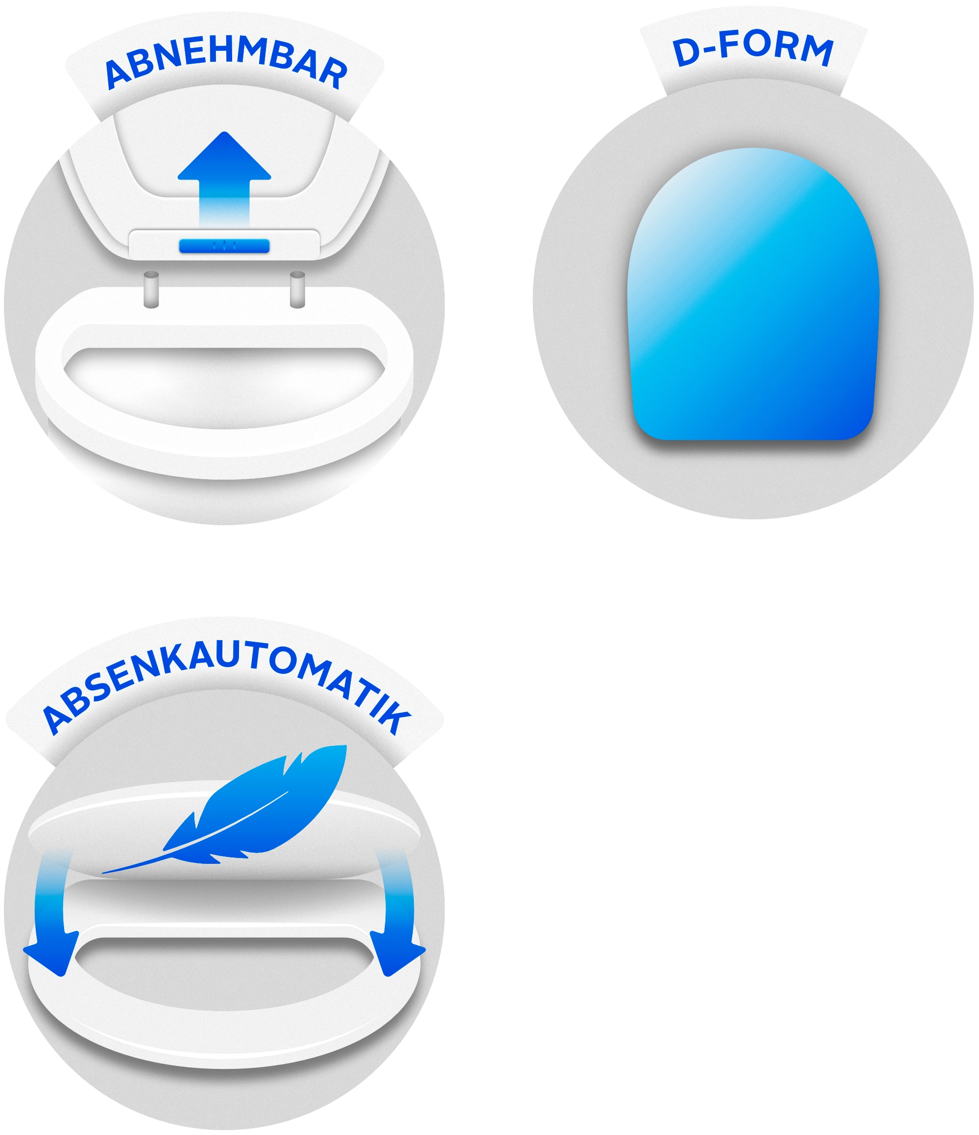 CORNAT WC-Sitz »Außergewöhnliche 3D-Relief Optik - Pflegeleichter Duroplast« Quick up & Clean Funktion - Absenkautomatik / Toilettensitz