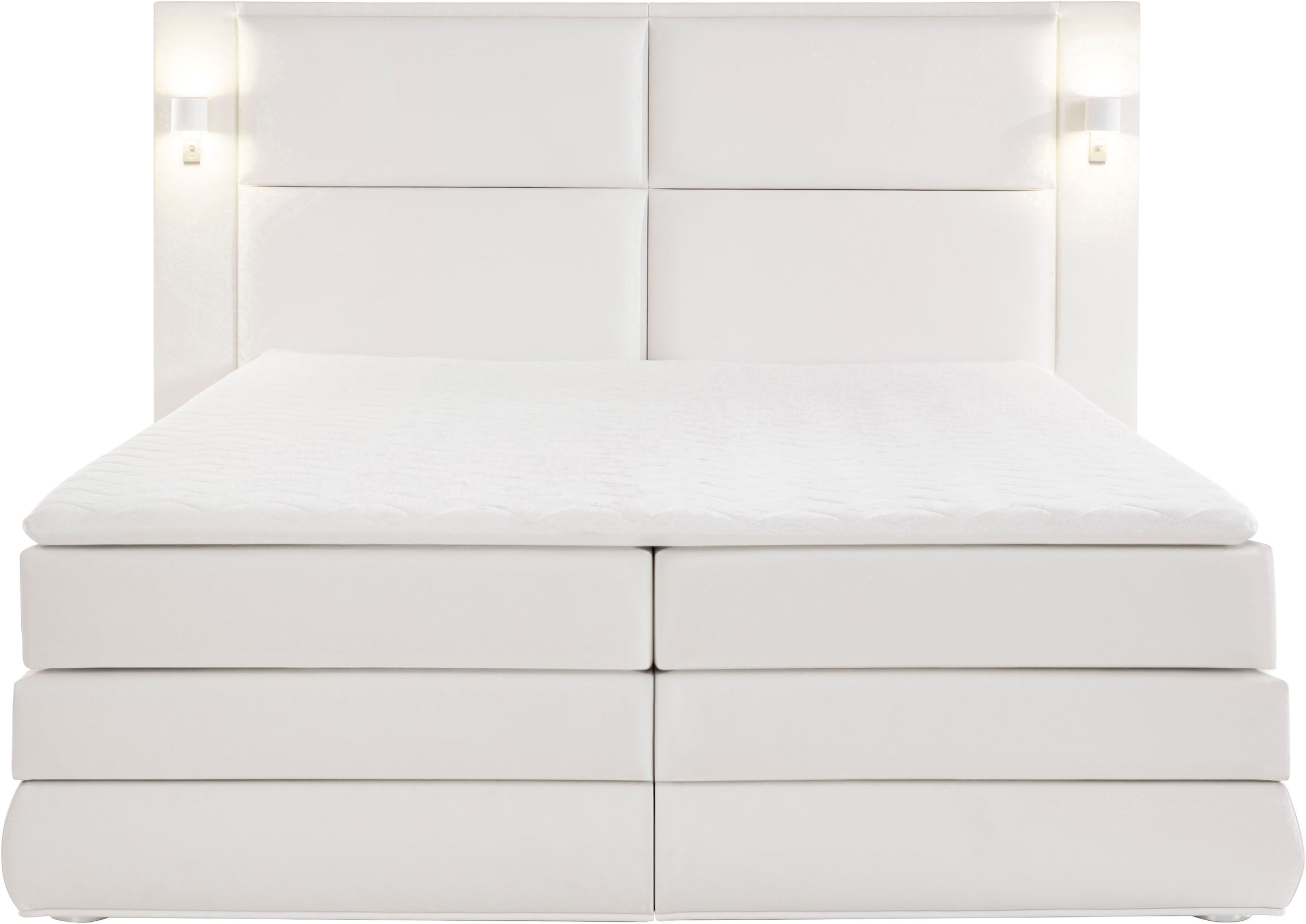 COLLECTION AB Boxspringbett Copenhagen, inklusive Bettkasten und Topper, wahlweise mit LED-Beleuchtung
