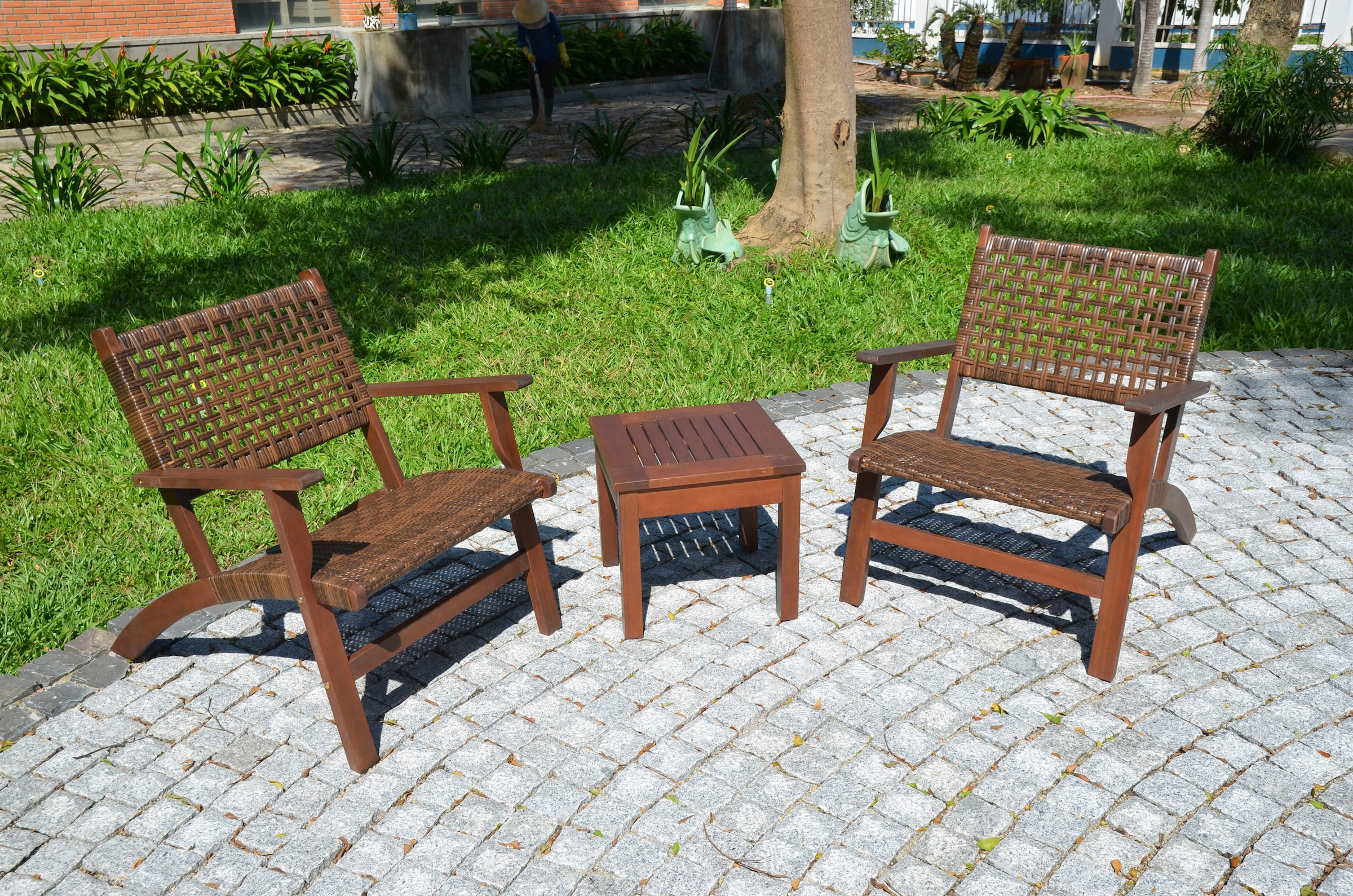 Garden Pleasure Balkonset »Sonora«, (3 tlg.), Teak-Look