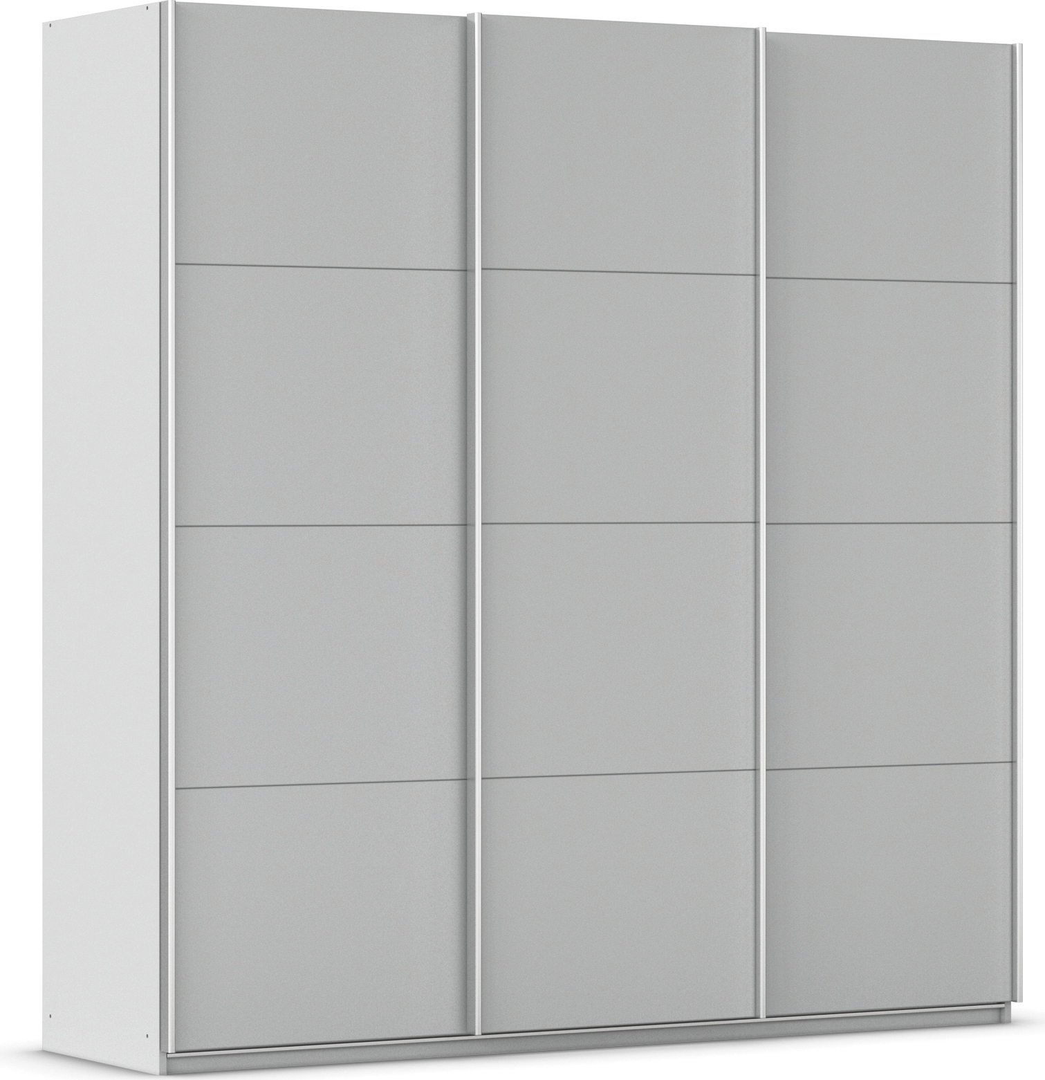 rauch Schwebetürenschrank »Kleiderschrank Schrank Garderobe AGORDO mit Dekor- oder Hochglanzfront« in drei Griff-Farben - NEU: Farbe SCHWARZ,  durchdachte Innenausstattung, in 4 Breiten und 2 Höhen MADE IN GERMANY