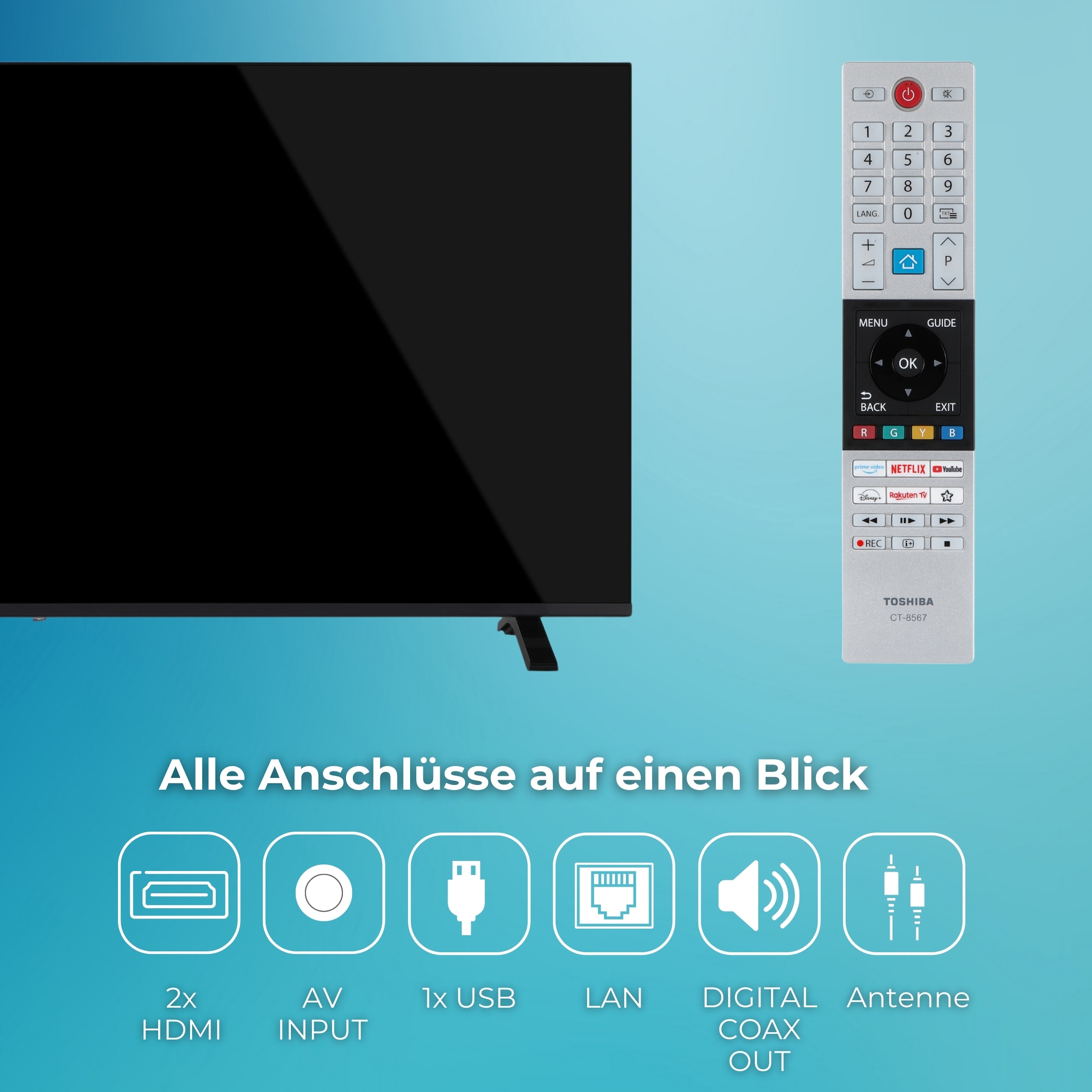 Toshiba LED-Fernseher »50QV1563DDW« 126 cm/50 ″ Smart-TV