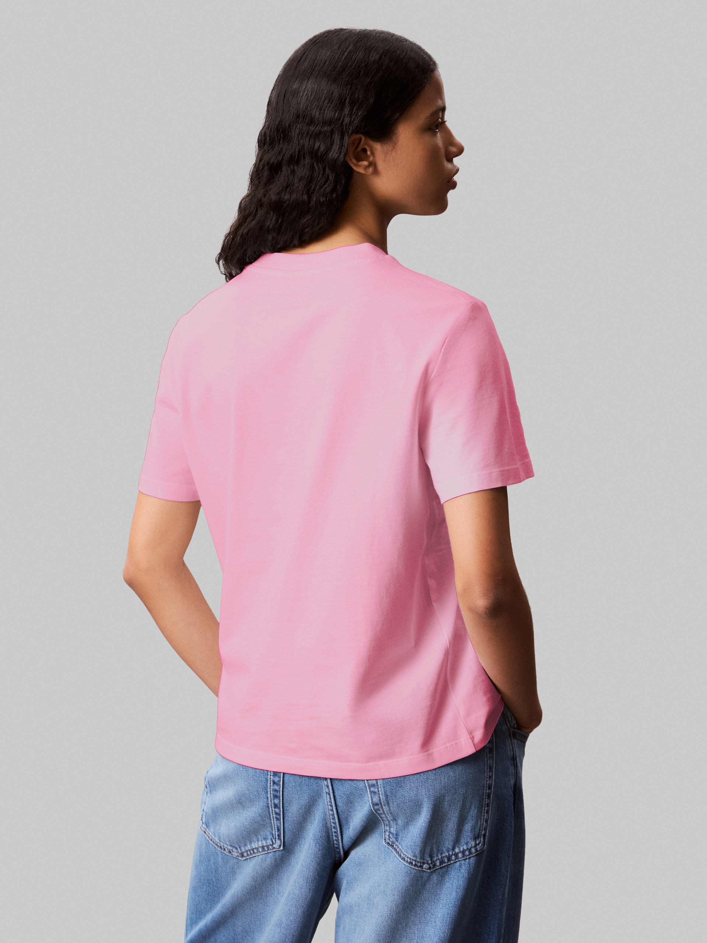 Calvin Klein Jeans T-Shirt »A- Logo CN 2 Pack Tee«, (Packung, 2er-Pack), Mit Rundhalsausschnitt
