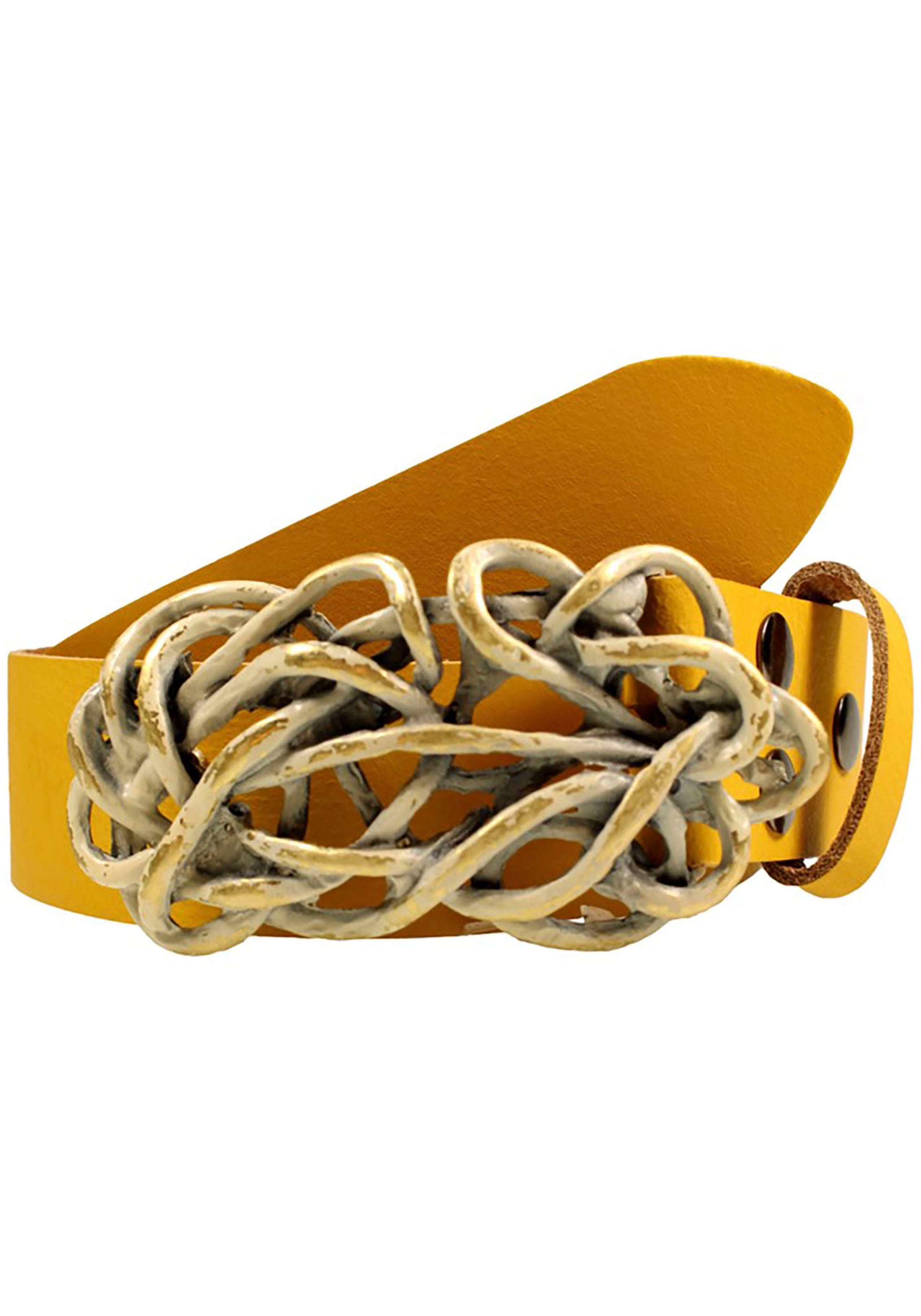019° showroom Ledergürtel, Antik austauschbarer Schließe by bei online » mit UNIVERSAL RETTUNGSRING Gold« Strohknoten