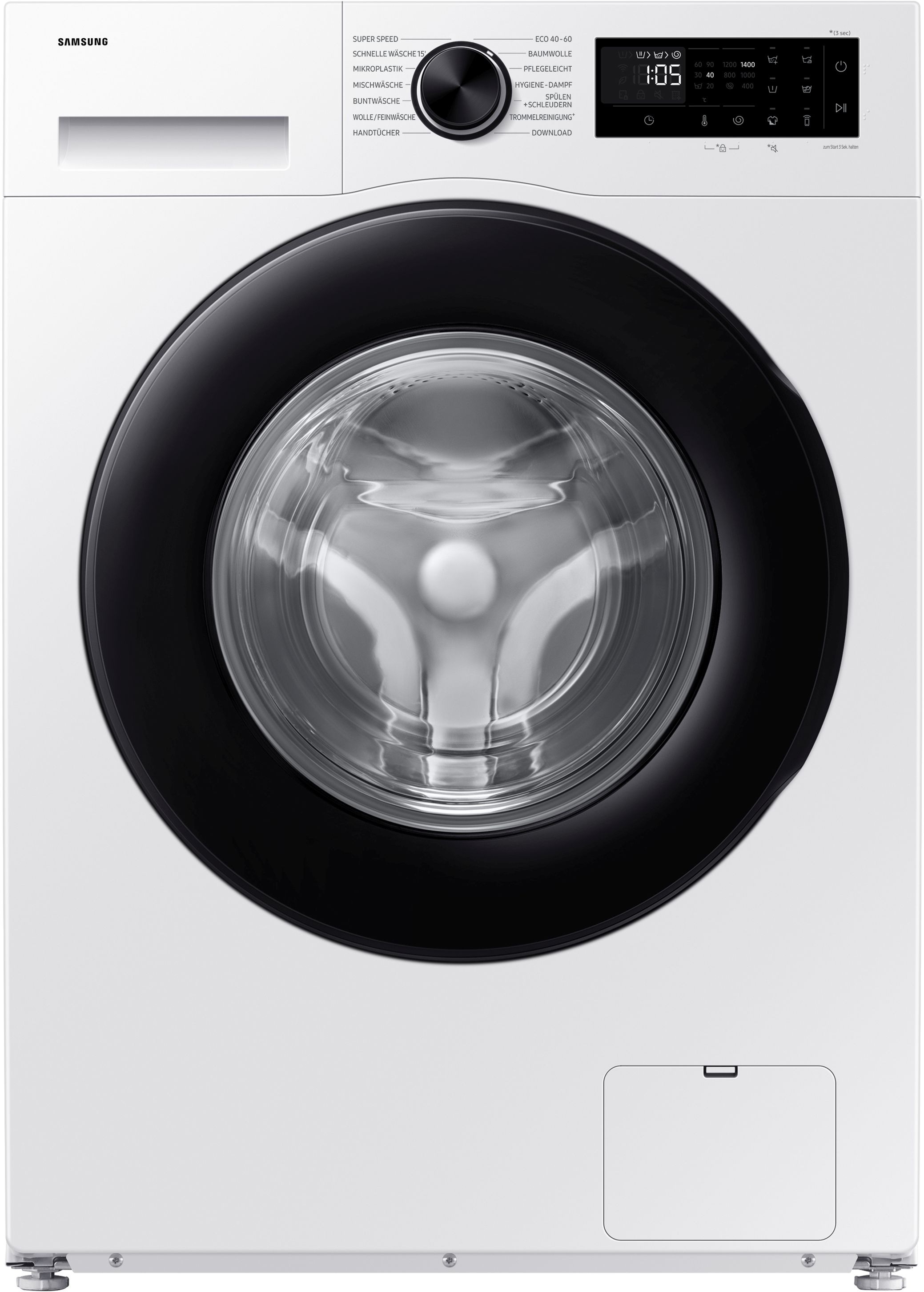 Samsung WW90DG5G34AEEG ecobubble™ slim Waschmaschine (9 kg, 1400 U/Min., A, Frontlader)