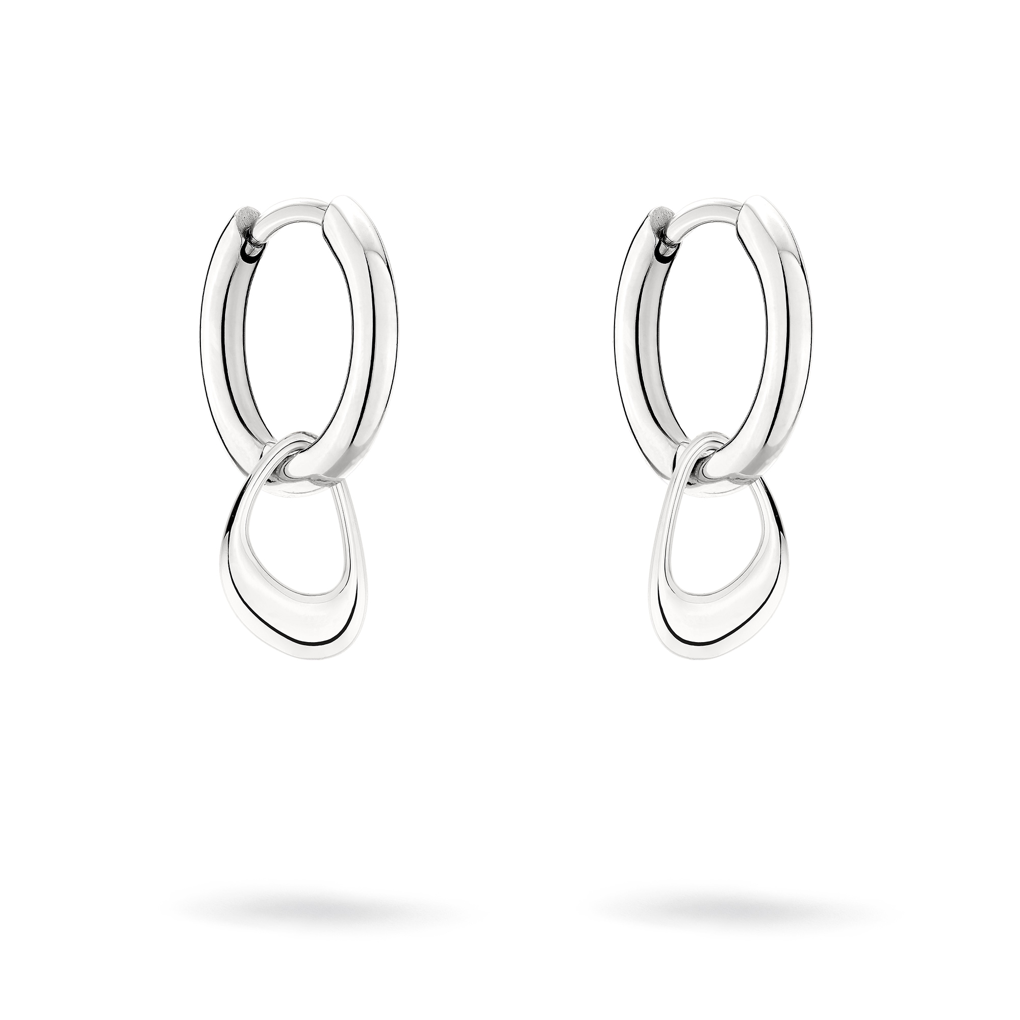 Liebeskind Berlin Paar Creolen »Schmuck Geschenk Edelstahl Ohrringe The Organic« Einhänger abnehmbar