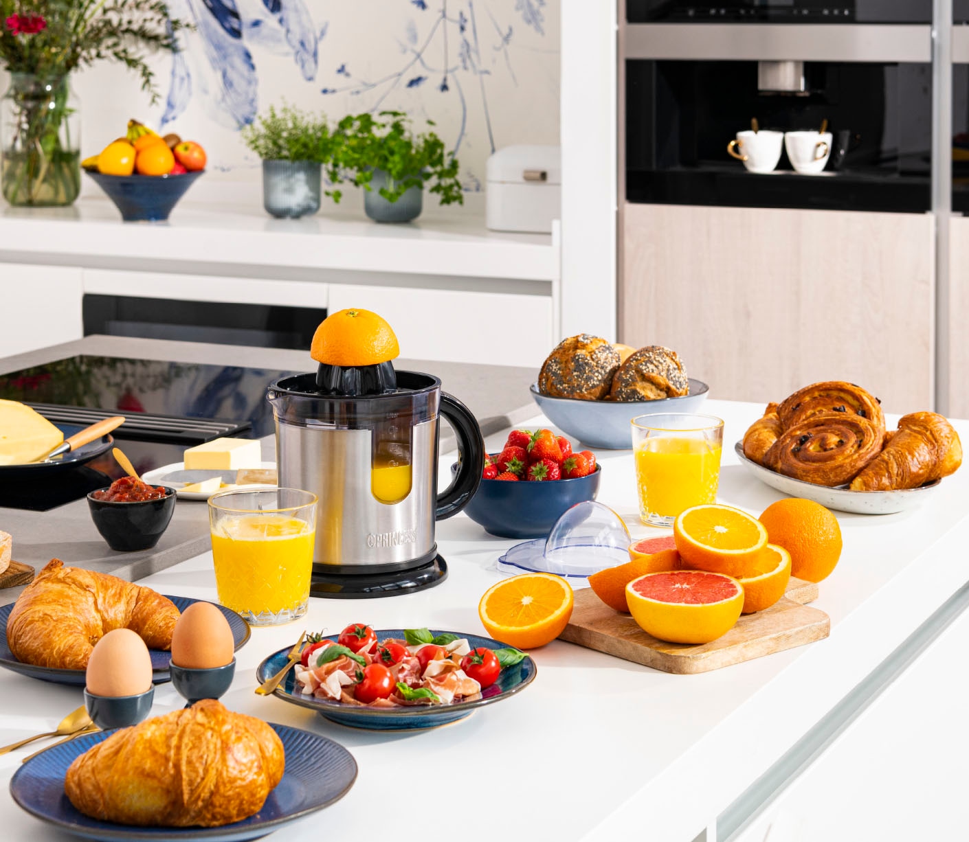 PRINCESS Entsafter »201975«, 40 W, Duo Juicer – Innovativer Zusatzsaftbehälter – Edelstahlausführung