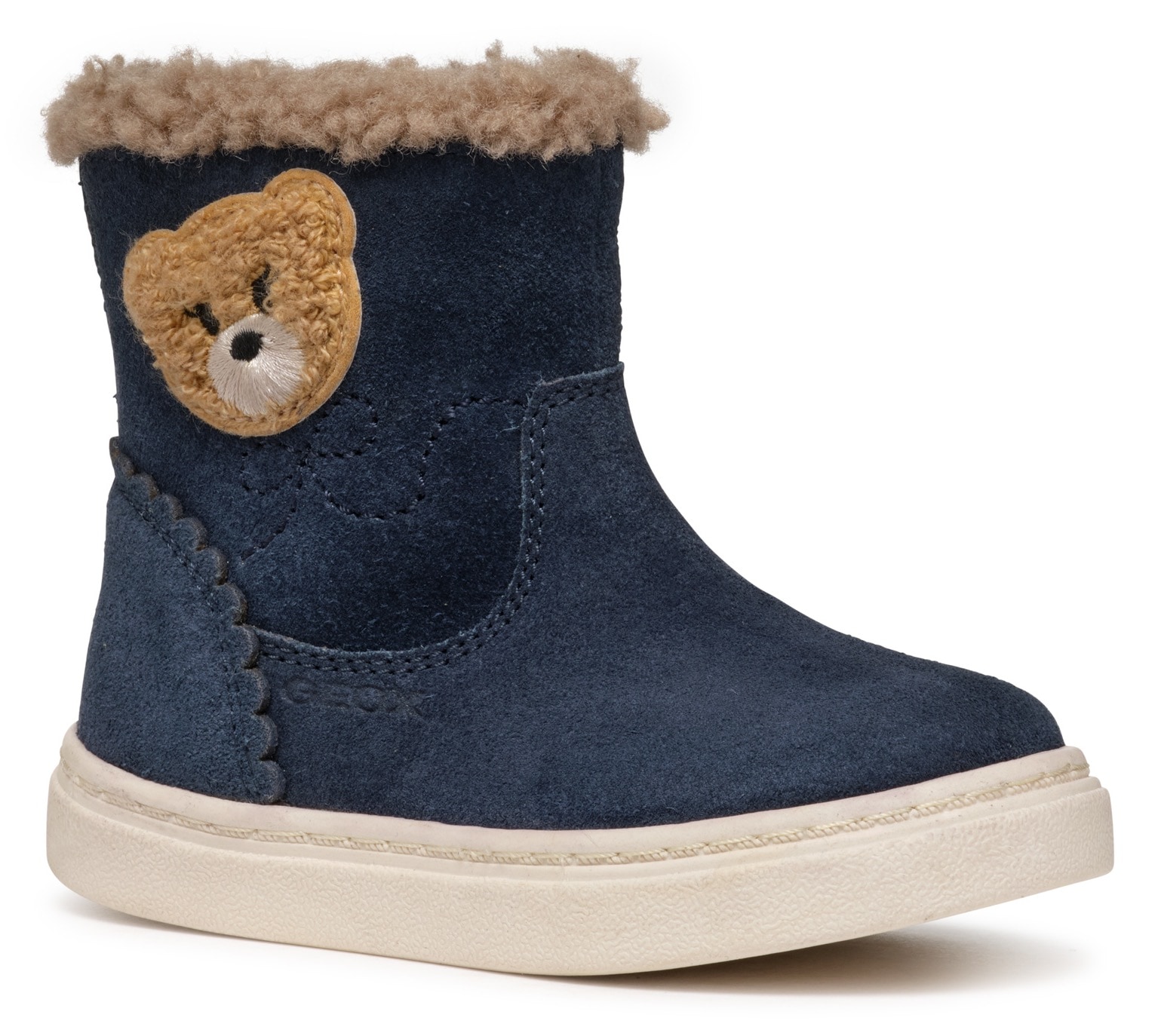 Geox Winterboots »B NASHIK GIRL A«, Klettstiefel, Babystiefel Winterstiefel mit süßem Patch