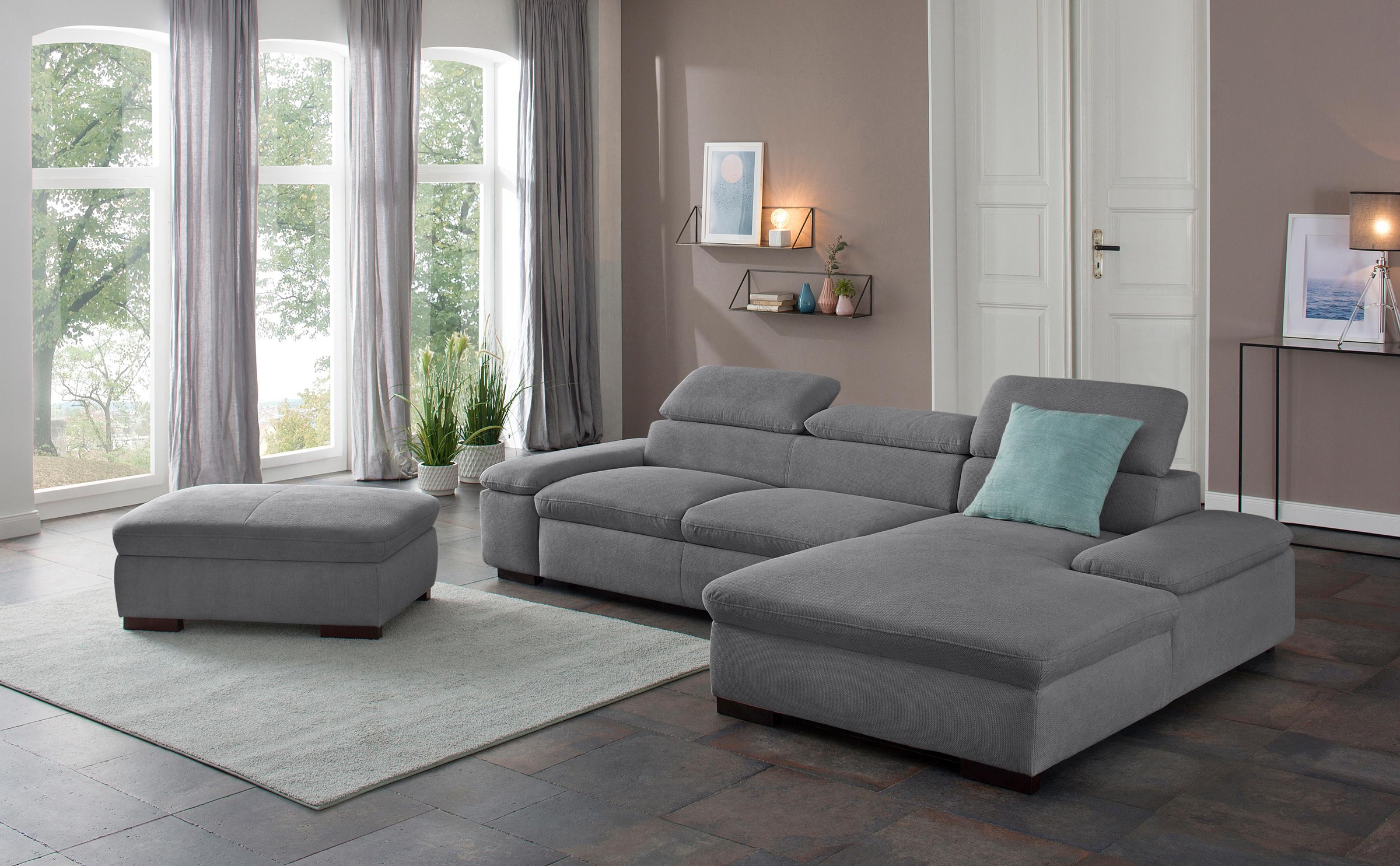 Home affaire Stauraumhocker »Alberto« gross, mit Stauraum