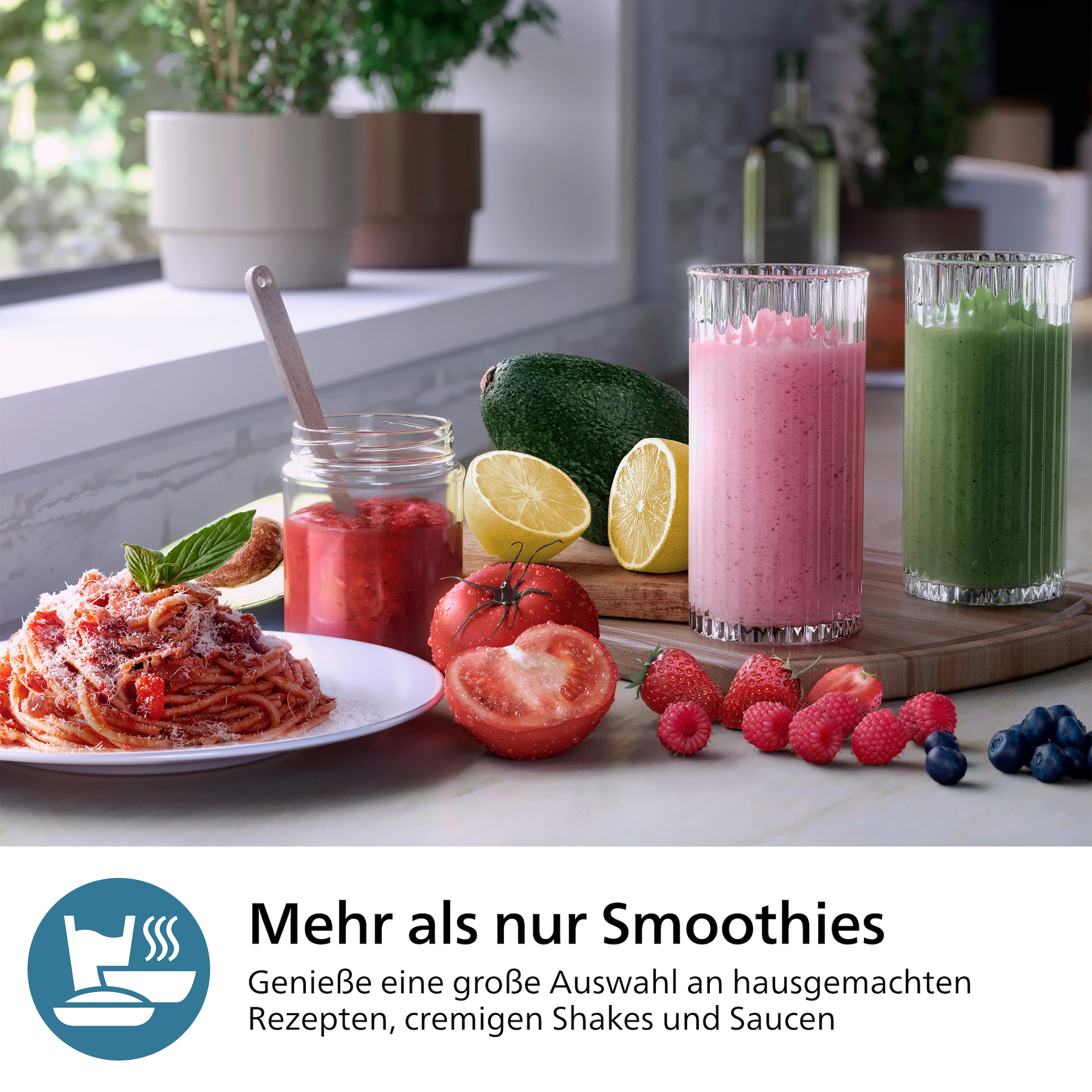 Philips Standmixer »HR2767/00 5000 Series, mit ProBlend Plus-Technologie«, 1000 W, 3 Becher (700, 500, 300 ml), kompaktes Design; Schwarz/Edelstahl
