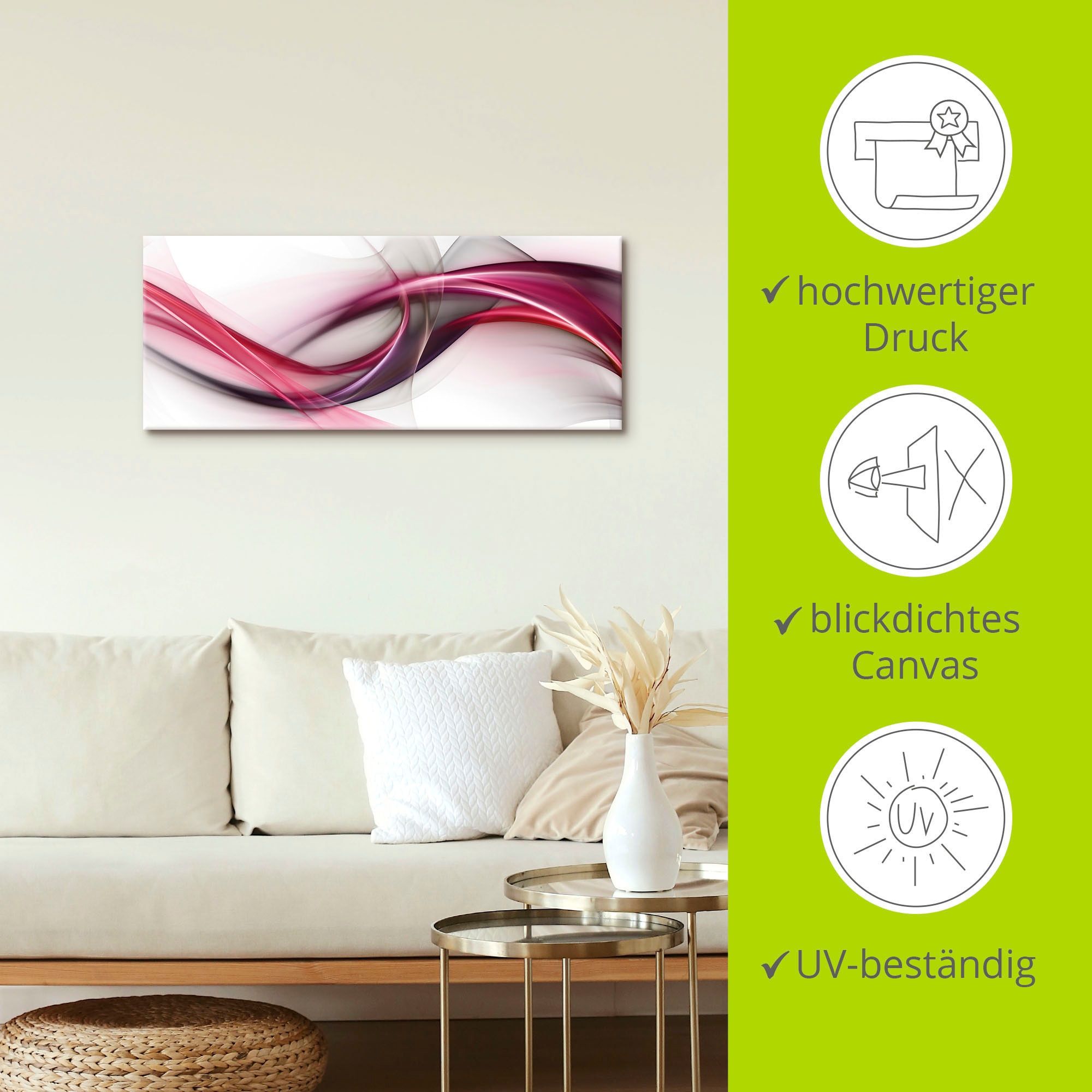 Artland Wandbild »Ideen« Muster 1 Stk. tlg. als Alubild, Outdoorbild, Leinwandbild, Poster, Wandaufkleber