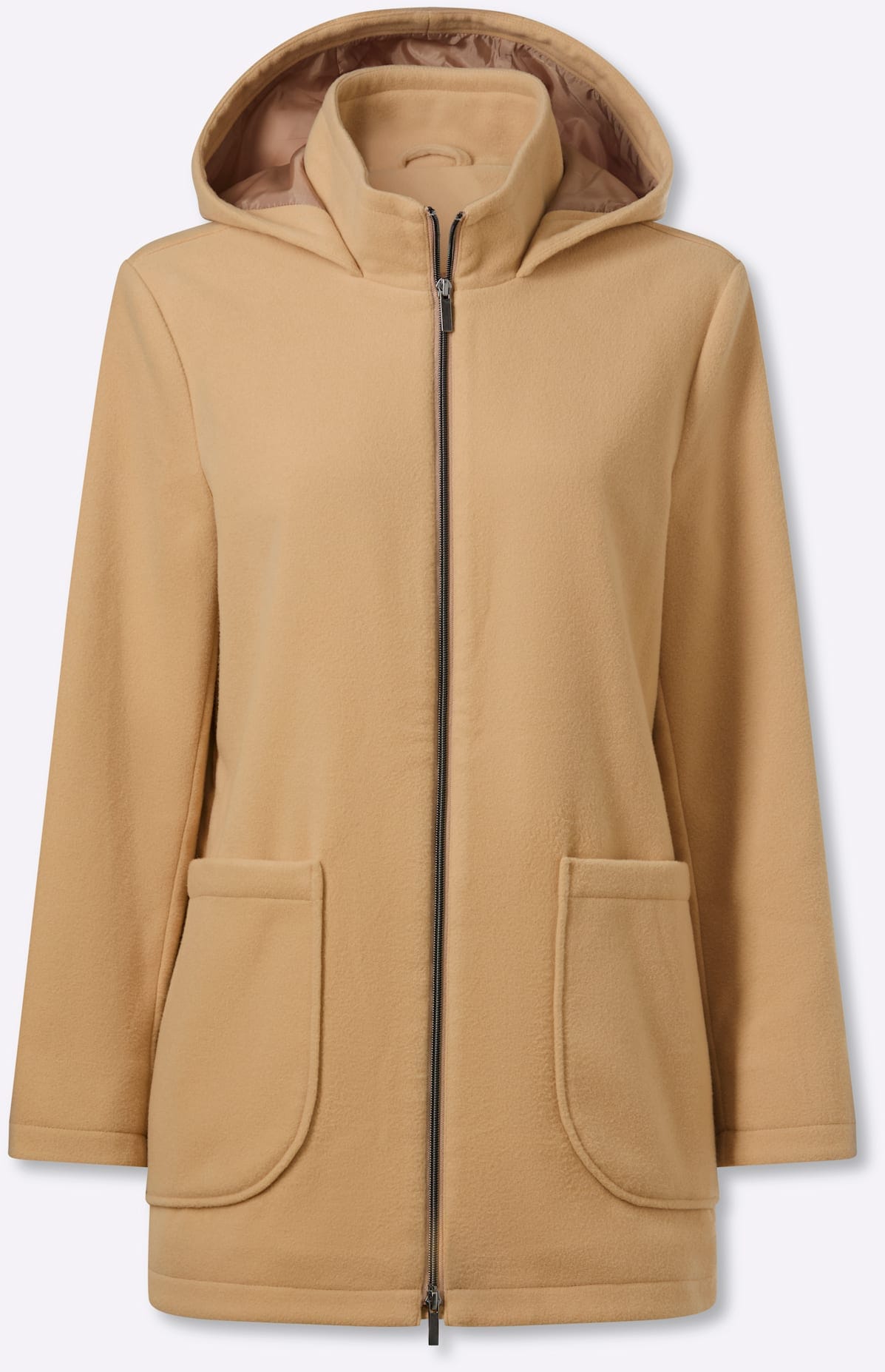 Classic Basics Langjacke mit Kapuze