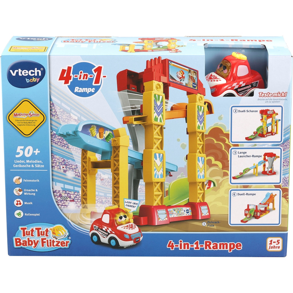 Vtech® Spiel-Parkhaus »Tut Tut Baby Flitzer, 4in1 -Rampe«