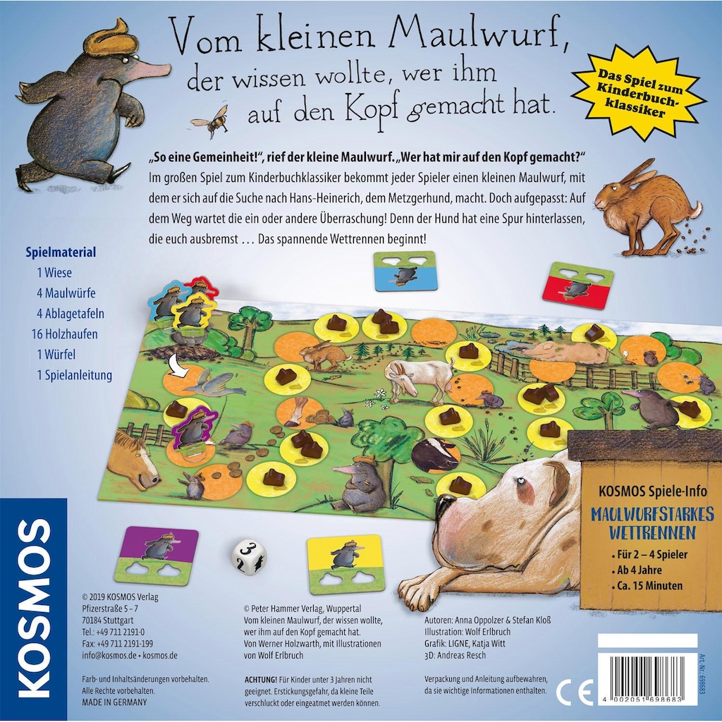 Kosmos Spiel »Vom kleinen Maulwurf ... Das Spiel«, Made in Germany