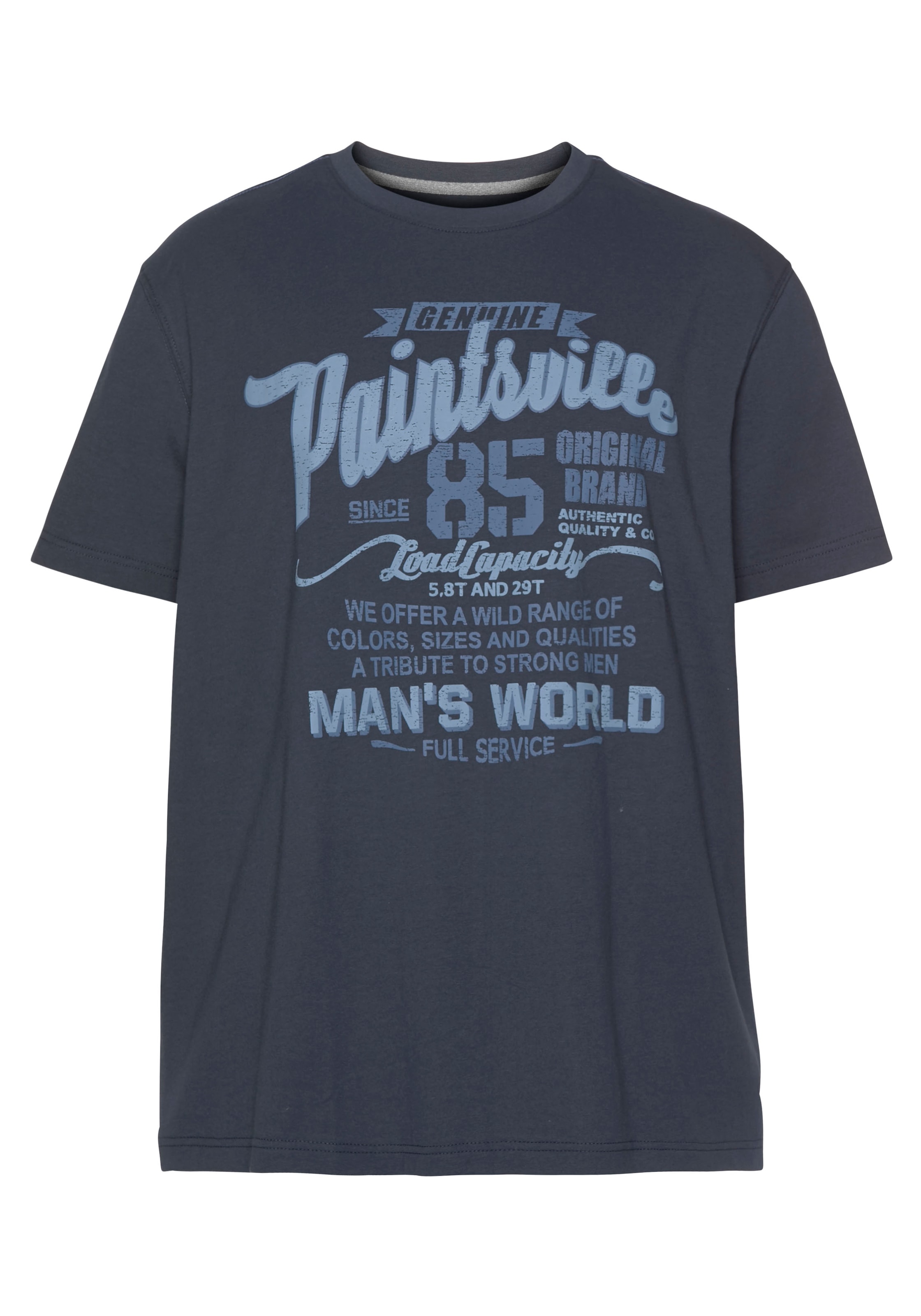 Man's World T-Shirt, Kurzarm, mit stylischem Print, Rundhalsausschnitt, aus Baumwolle