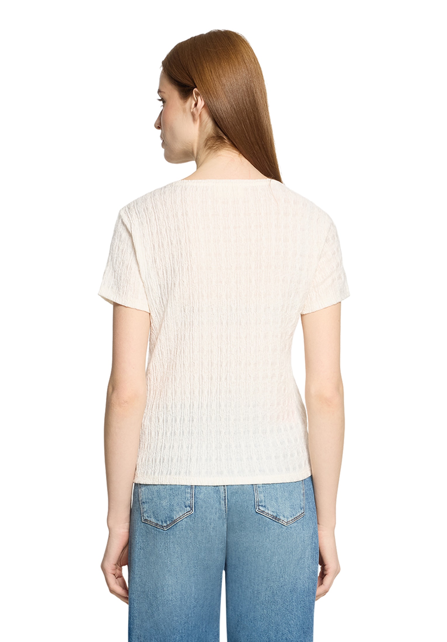 Cartoon Rundhalsshirt »Rundhals-Shirt mit Struktur«