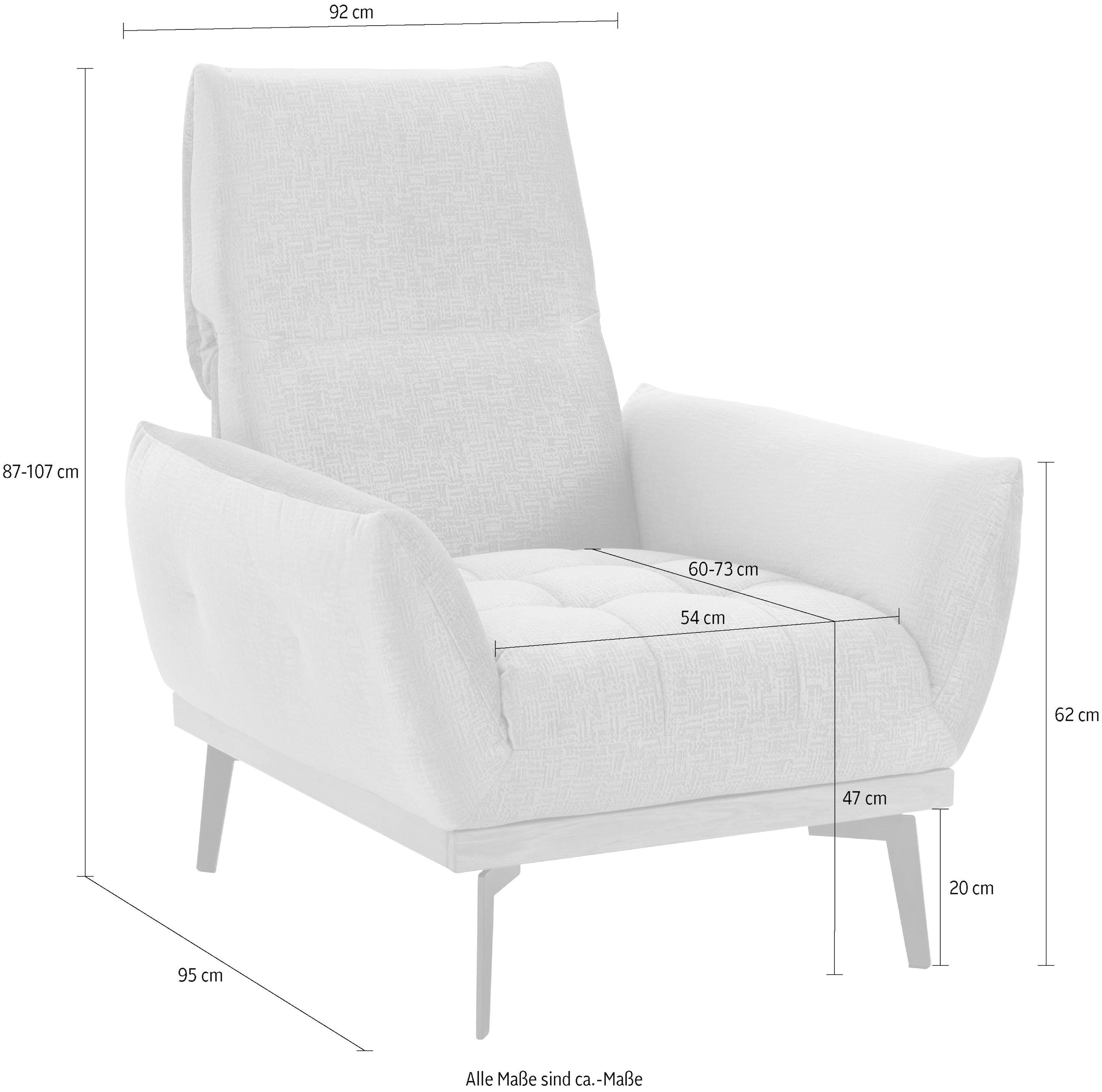 exxpo - sofa fashion Sessel »Palic, Loungesessel«, inklusive Rückenverstellung