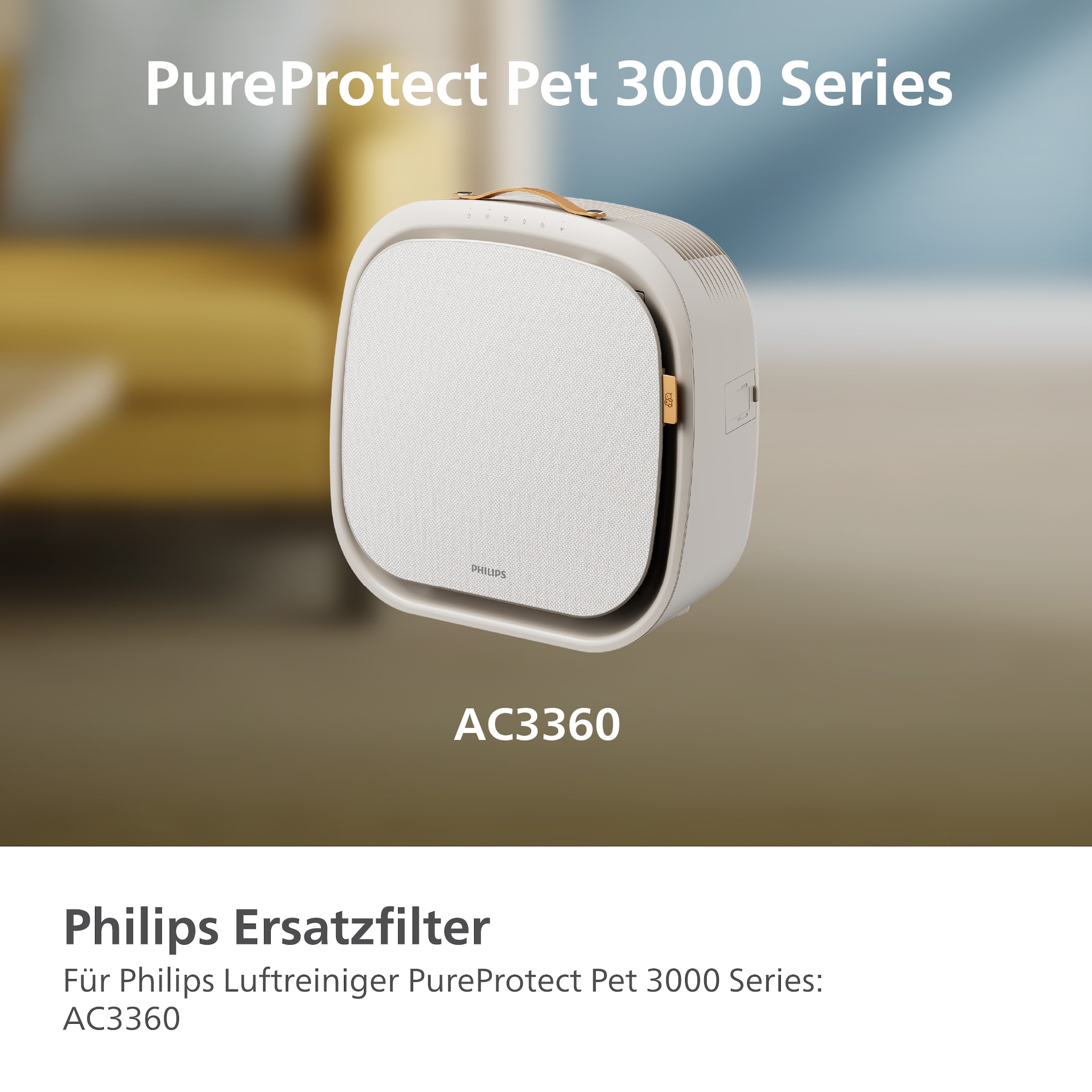 Philips Ersatzfilter »FY3110/00 HEPA NanoProtect Filter« 1 tlg. tlg. bis zu 1 Jahr verwendbar, entfernt Tierhaare und Gerüche