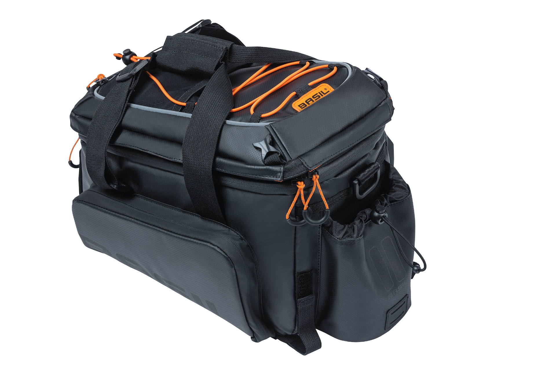 Basil Gepäckträgertasche »Gepäckträgertasche "Miles" XL Pro, schwarz/orange«