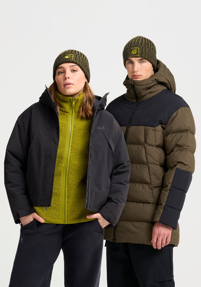 Jack Wolfskin Beanie »BADGE PAW BEANIE« Strickbeanie, warm, weich