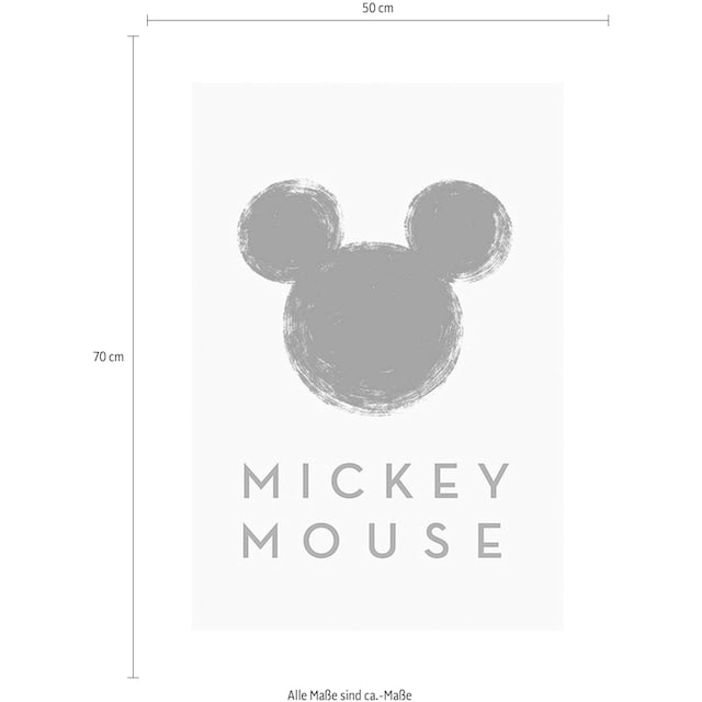 Disney, online | kaufen mit Poster 3 Kinderzimmer, Silhouette«, XXL Schlafzimmer, Garantie Mouse Wohnzimmer Komar St.), »Mickey (1 Jahren