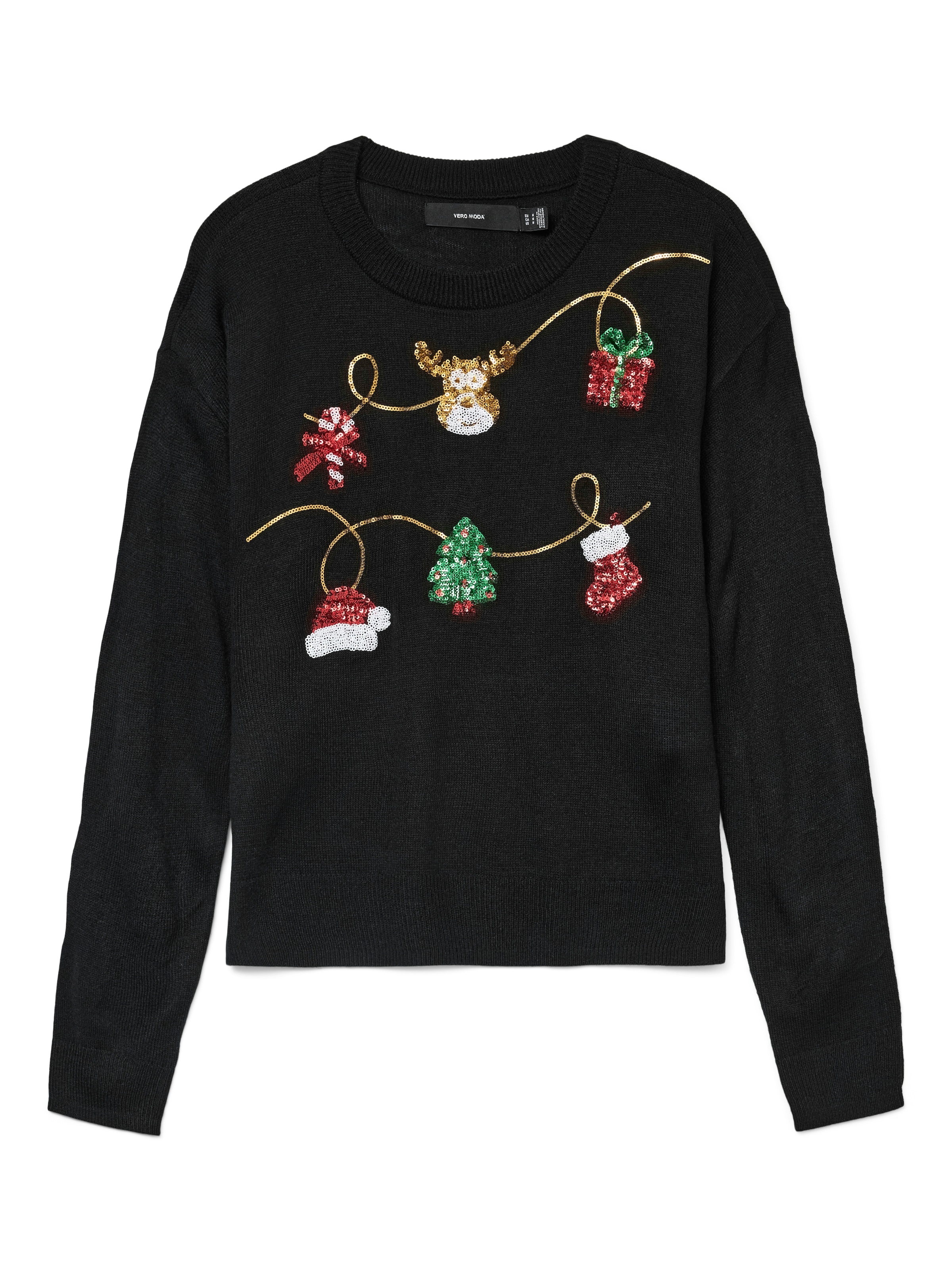 Vero Moda Weihnachtspullover »VMGLITTER LS O-NECK XMAS BOX«