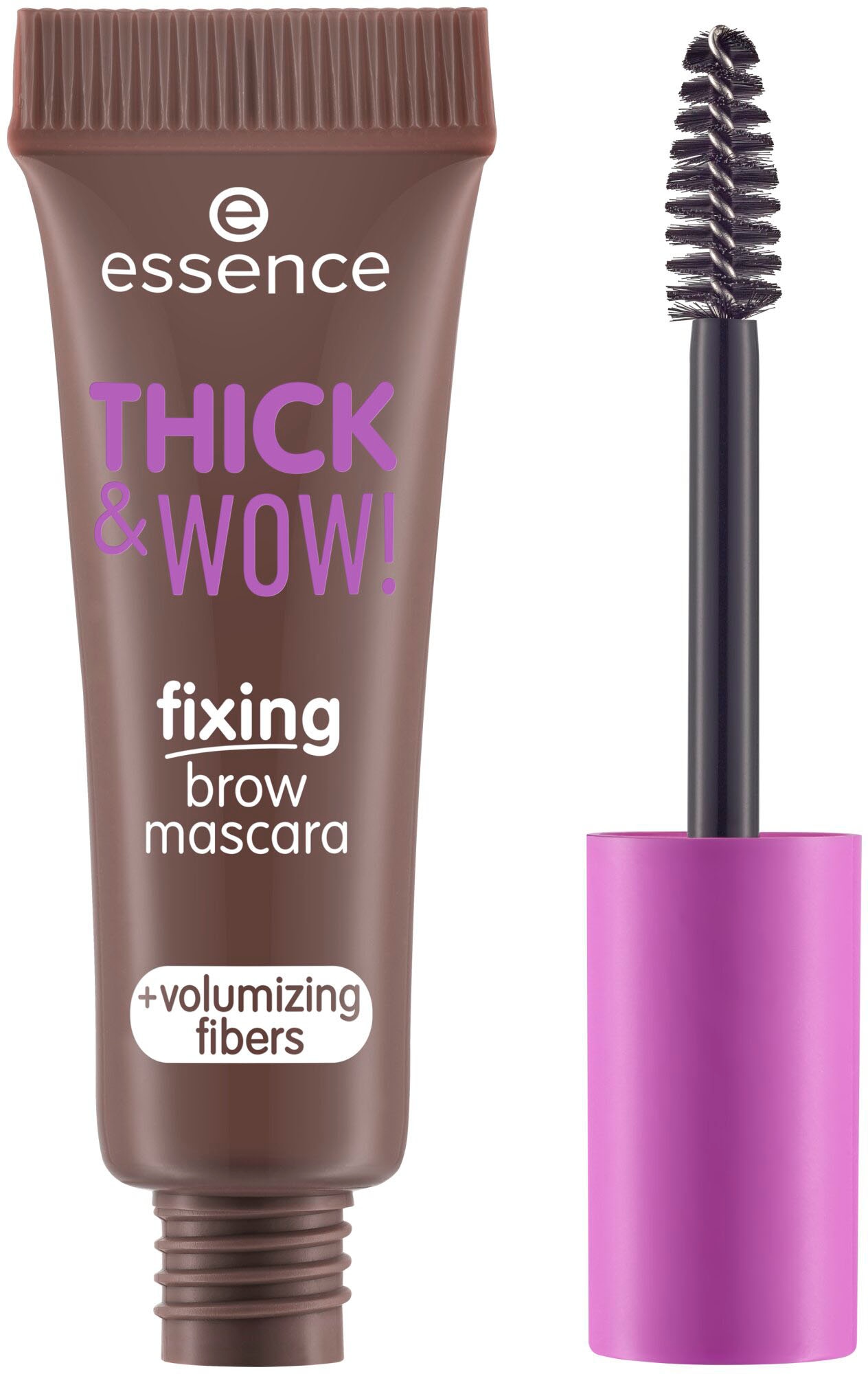 Essence Augenbrauen-Gel »THICK & WOW! fixing brow mascara«, (3 tlg.), mit Fasern