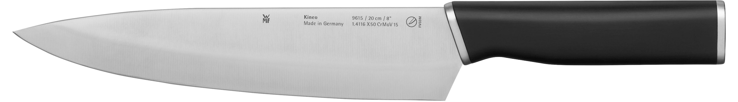 WMF Messer-Set »Kineo«, (Set, 5 tlg., Koch-, Gemüse-, Brot-, Fleisch- & Zubereitungsmesser), Performance Cut, scharf, Premium-Edelstahl, Made in Germany