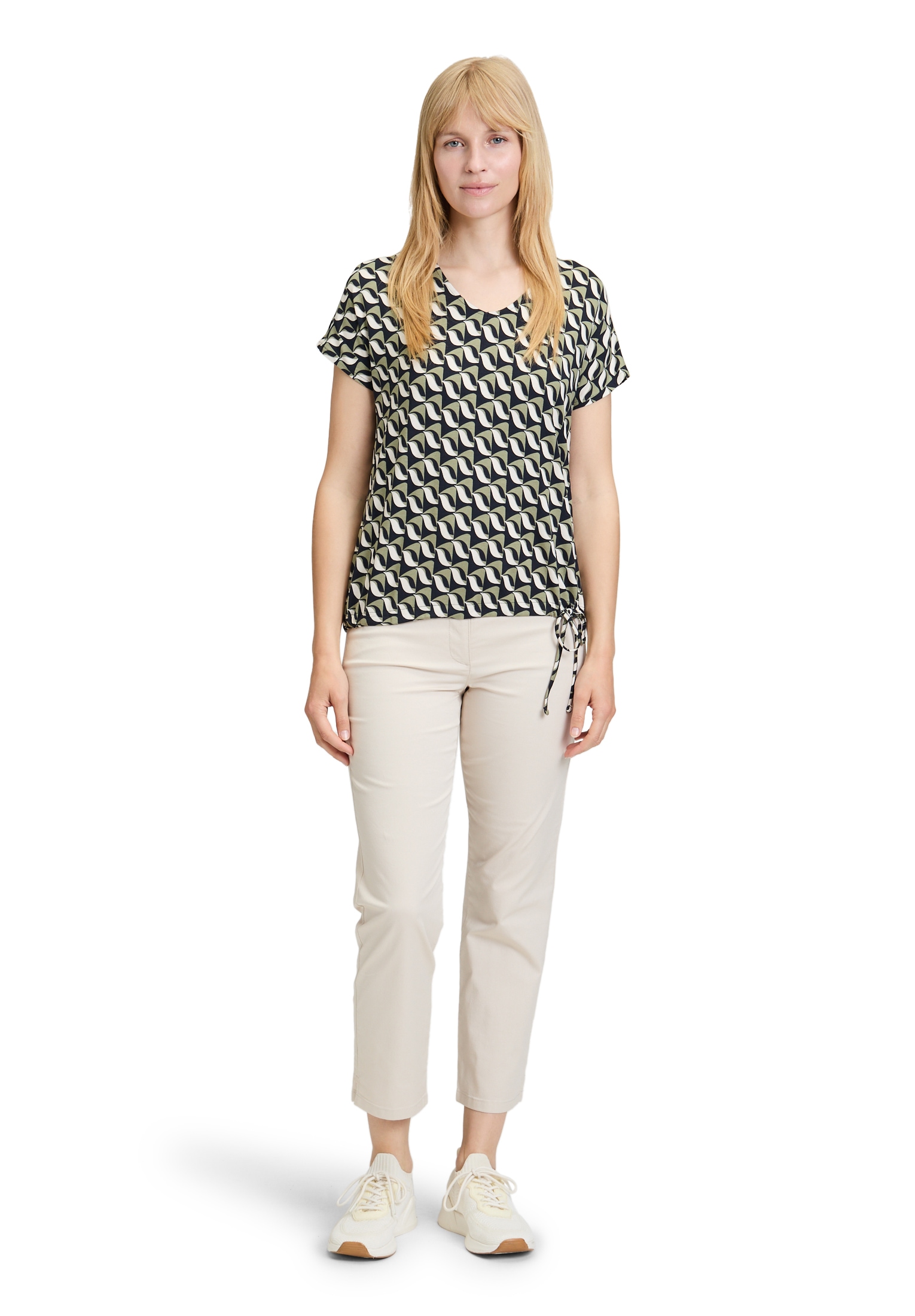 Betty Barclay Kurzarmshirt »Printshirt mit V-Ausschnitt«