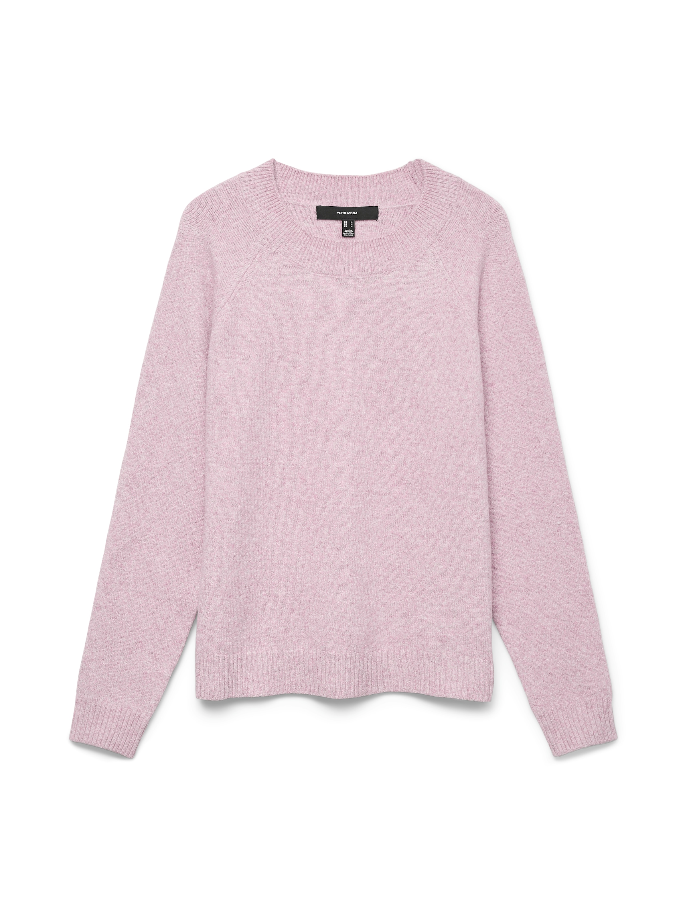 Vero Moda »VMDOFFY LS O-NECK BLOUSE GA NOOS« Materialmix, regular fit