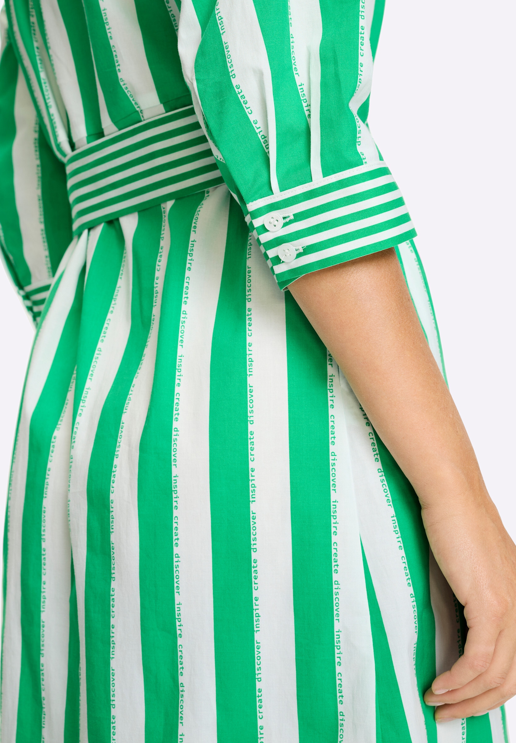 heine Hemdblusenkleid »Streifenkleid Hemdblusenkleid mit Streifen« Nahttasche