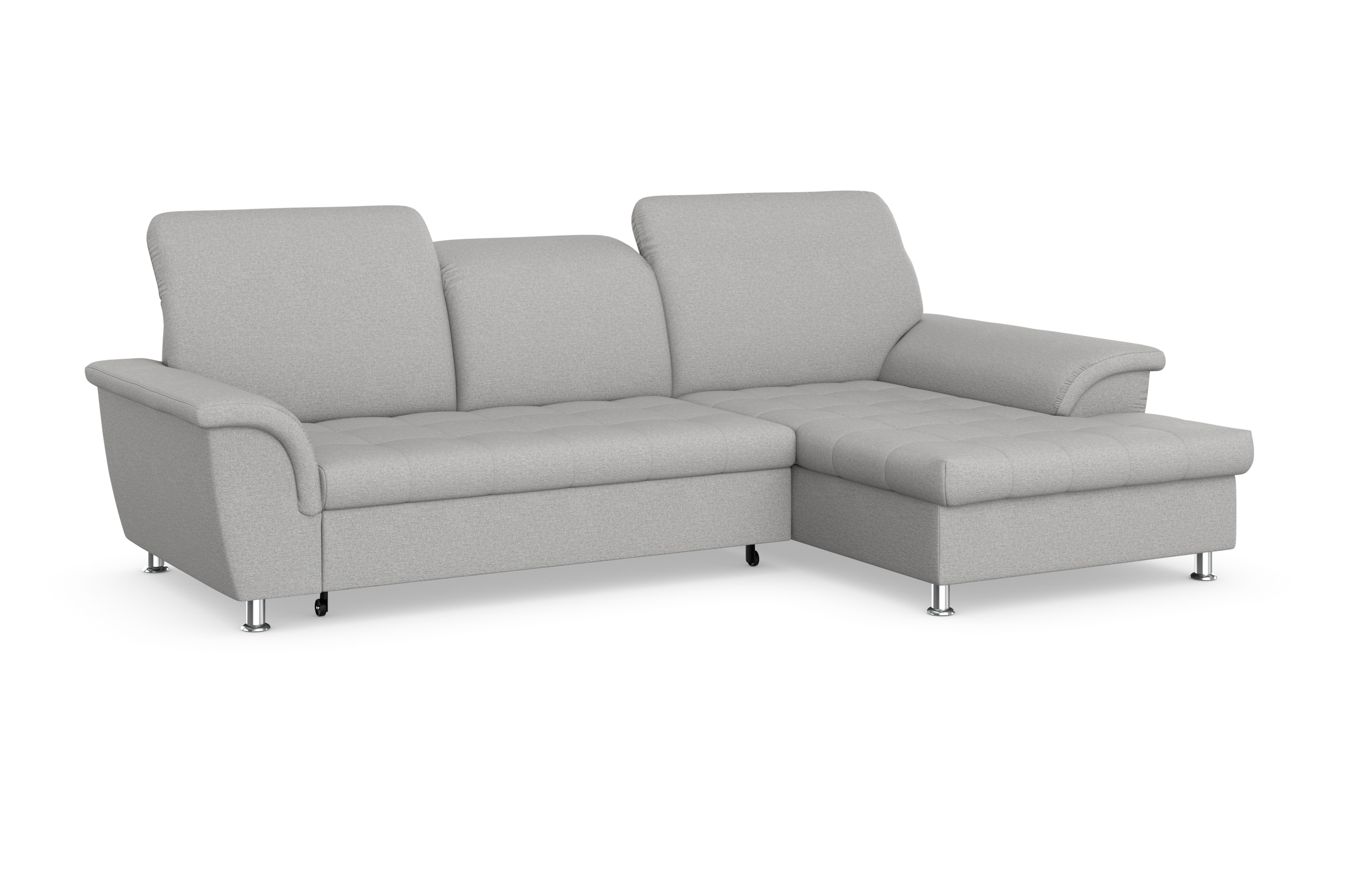 DOMO collection Ecksofa Franzi, wahlweise mit Bettfunktion, Bettkasten und Kopfteilverstellung
