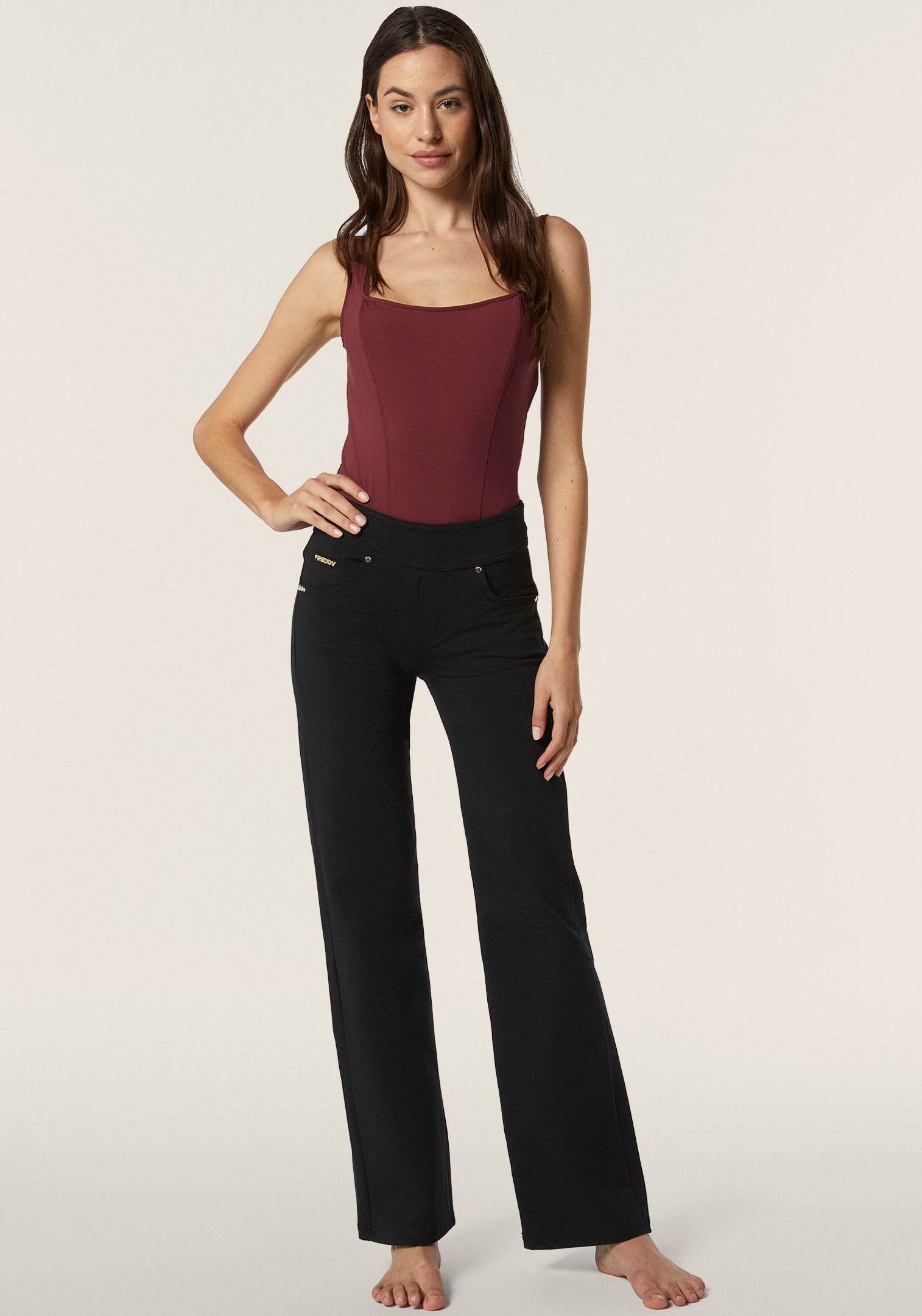 Freddy Leggings »NOW WIDE LEG YOGA«, mit Lifting & Shaping Effekt