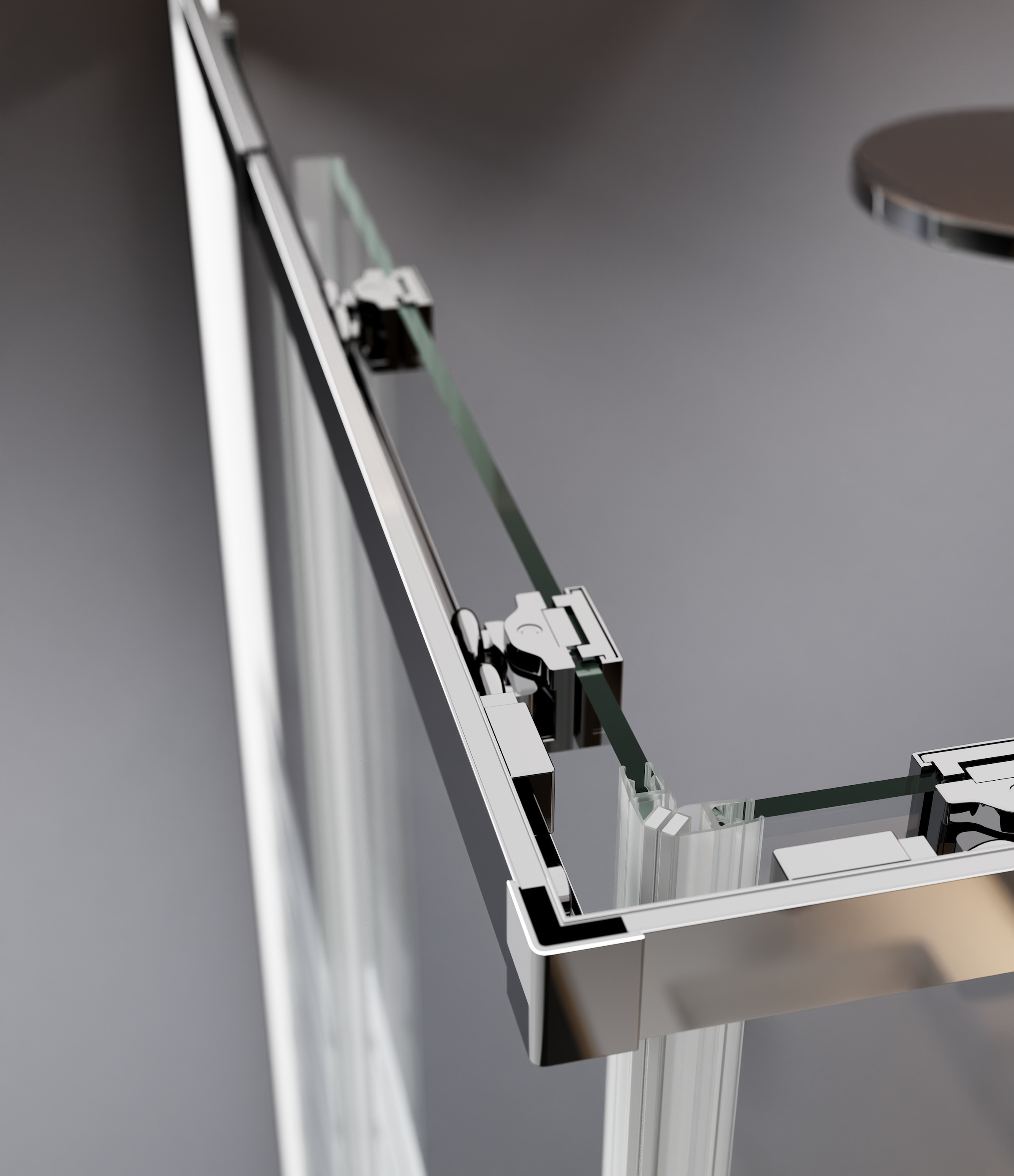 welltime Eckdusche »Trento Slimline« Eckdusche mit Profil in schmalem Design