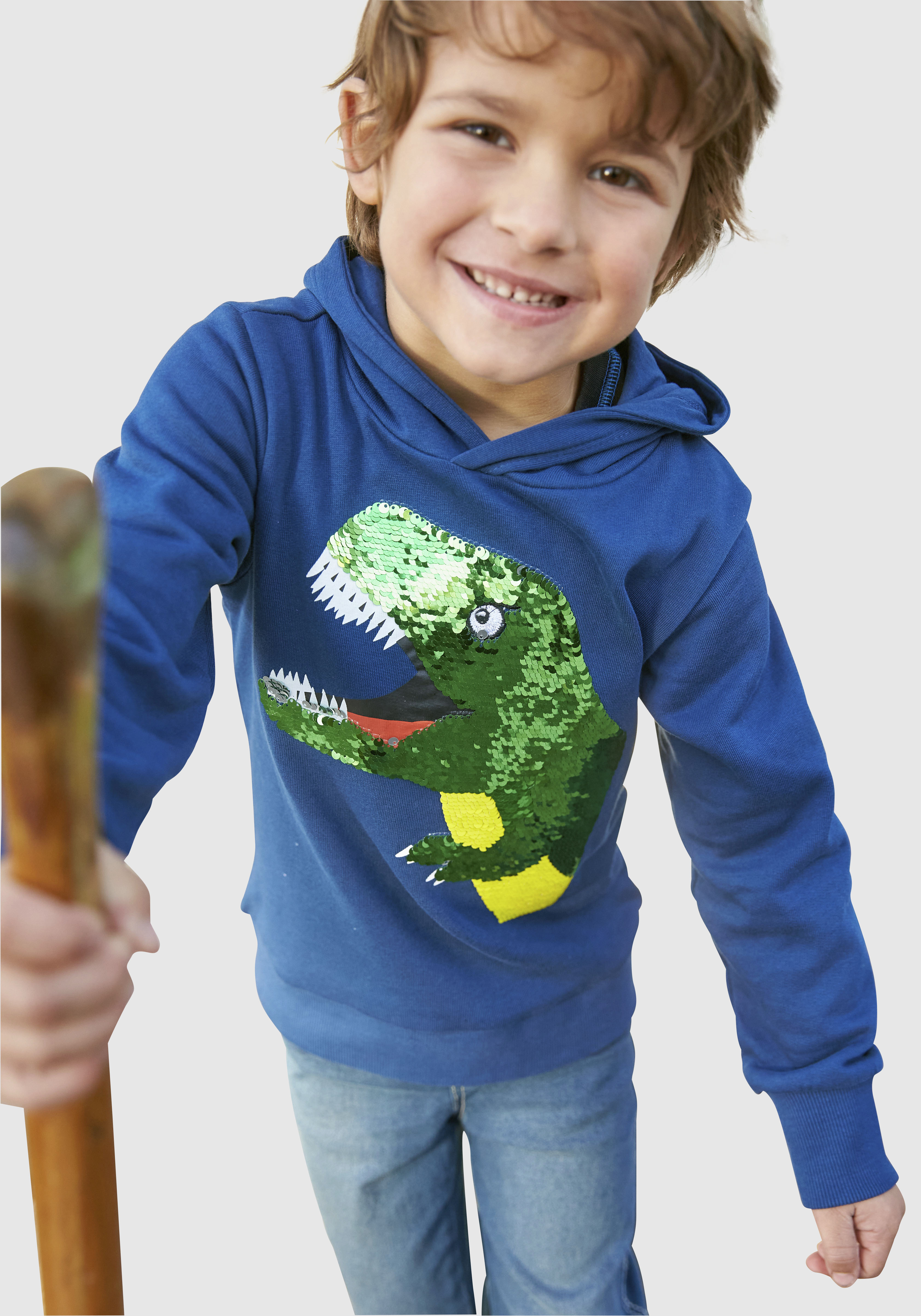 KIDSWORLD Kapuzensweatshirt »DINO« bei ♕ | Sweatshirts