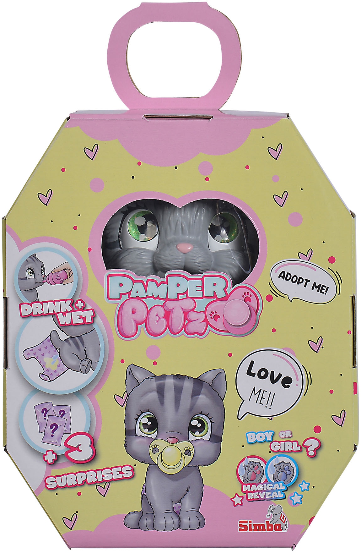 SIMBA Spielfigur »Pamper Petz Katze« mit Trink- und Nässfunktion