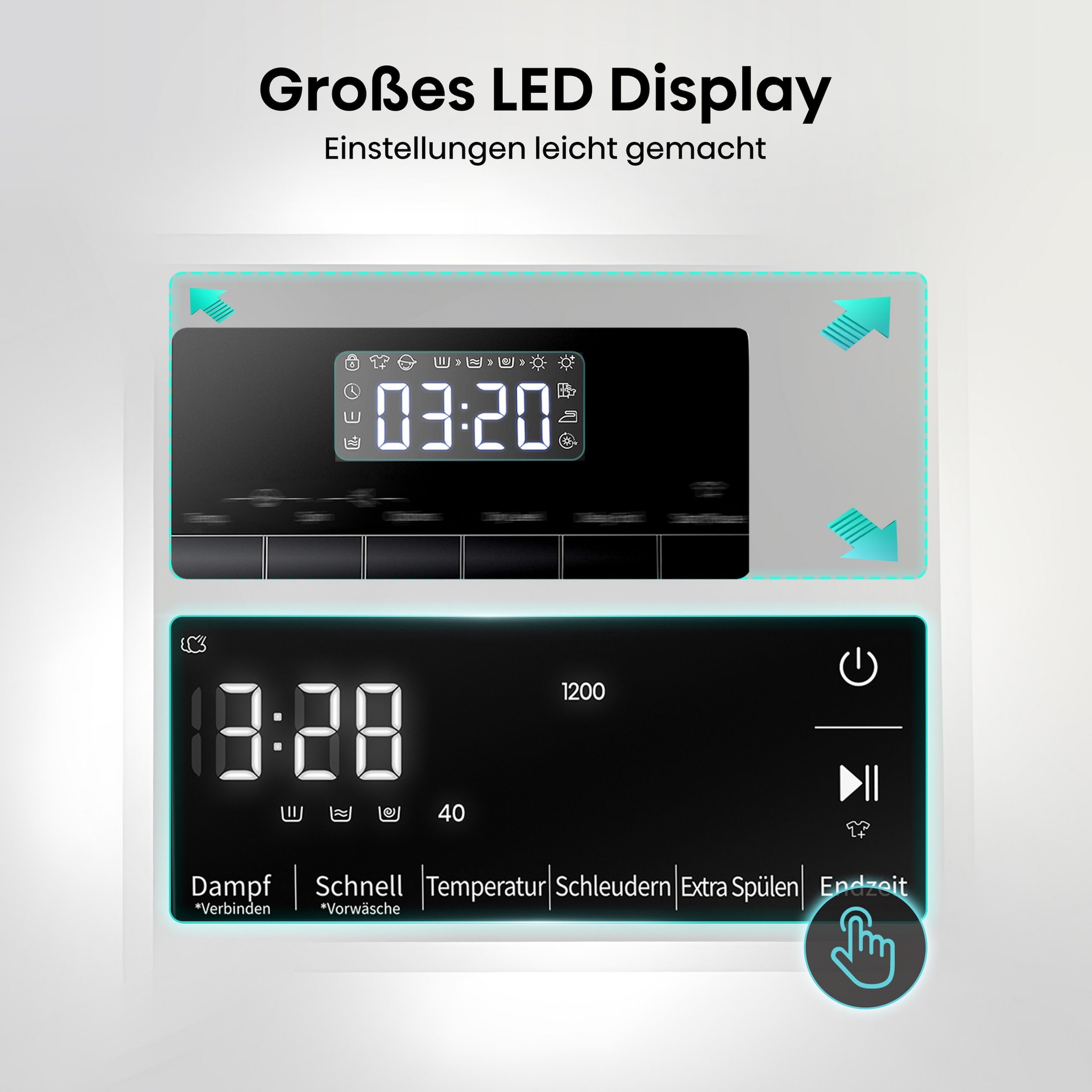 Hisense Waschmaschine »WF3S8043BW3« 8 kg 1400 U/min Wifi-ConnectLife